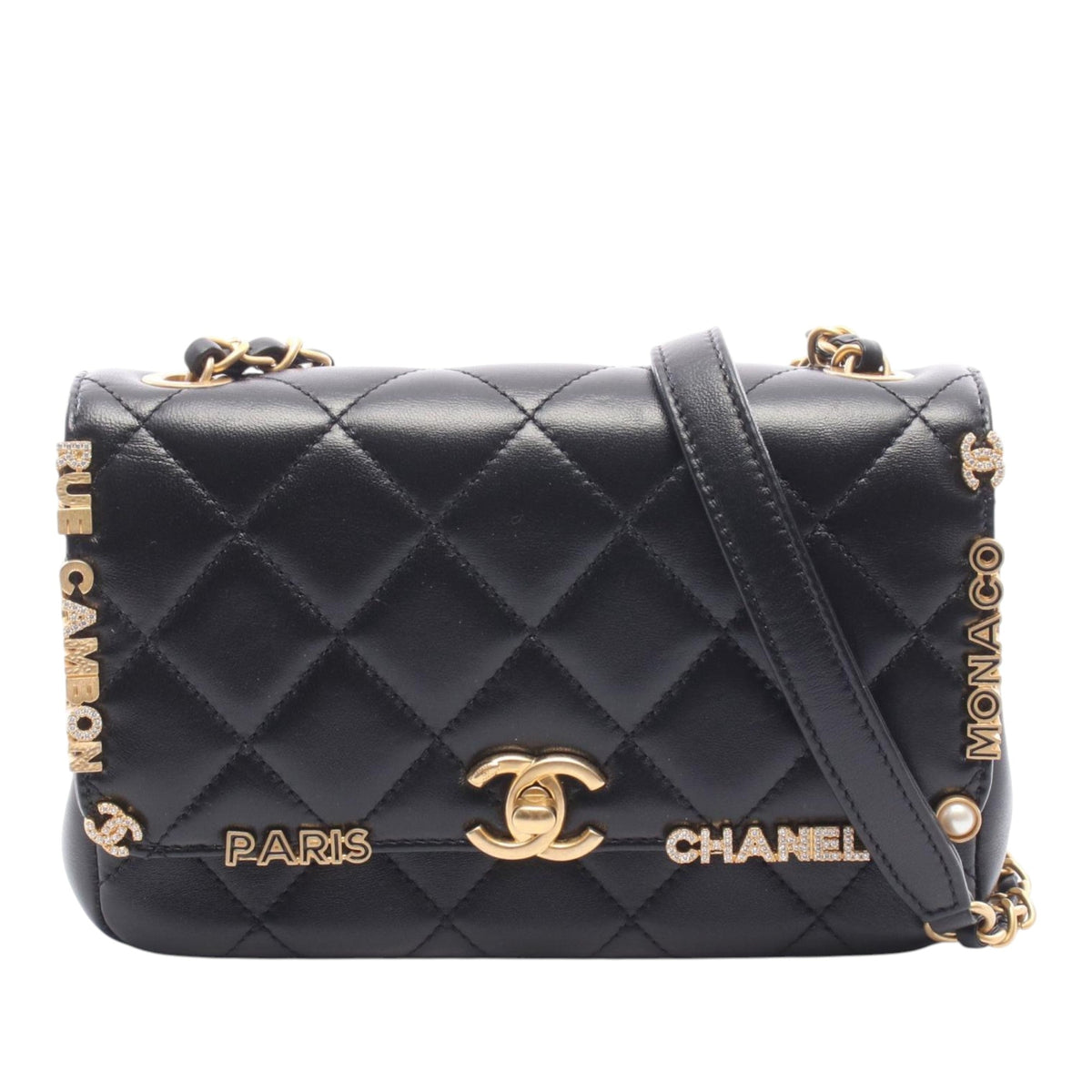 Chanel Quilted Lambskin Paris Monaco Flap