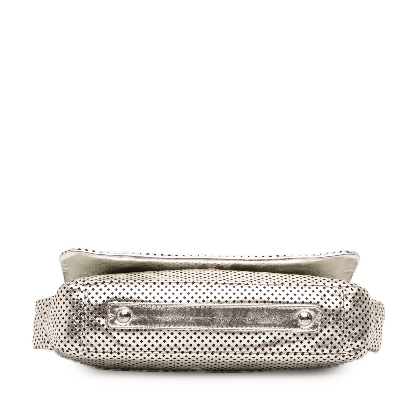 Chanel Metallic Glazed Calfskin Perforated Rodeo Drive Flap