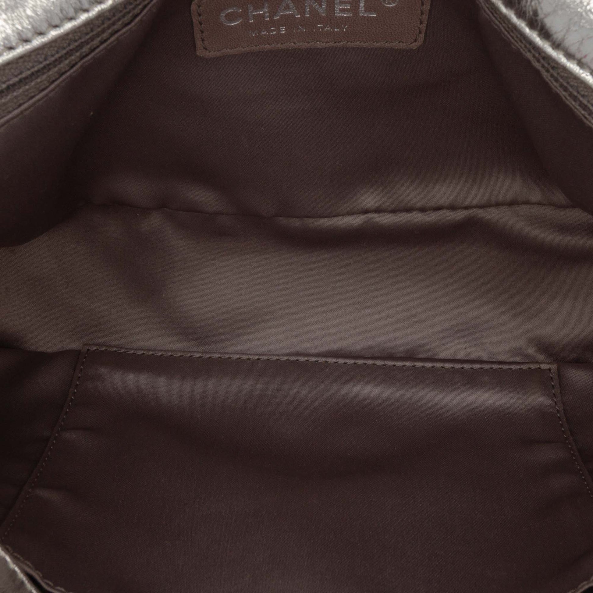 Chanel Metallic Glazed Calfskin Perforated Rodeo Drive Flap