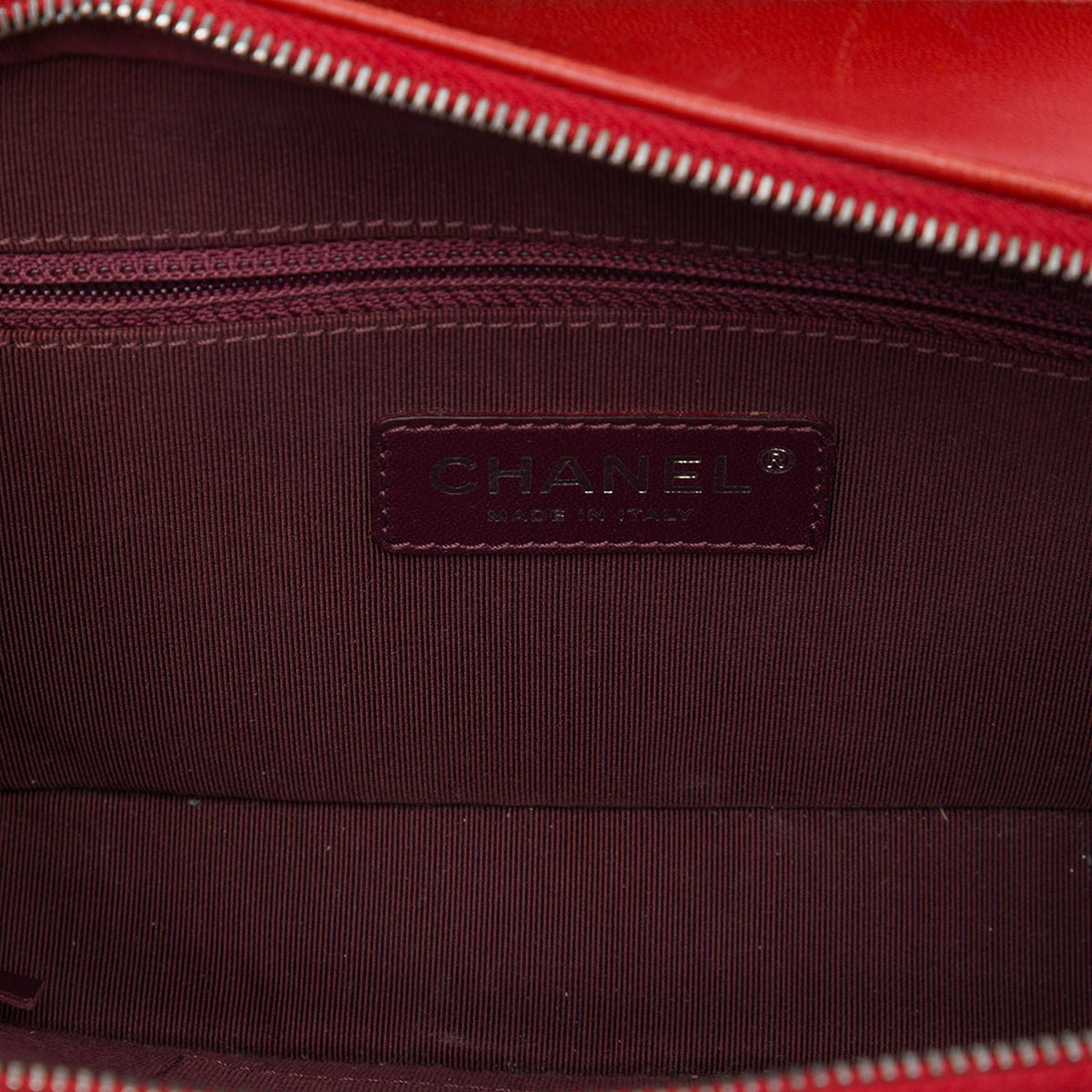 Chanel Small Quilted Lambskin Coco Boy Camera Bag — Red