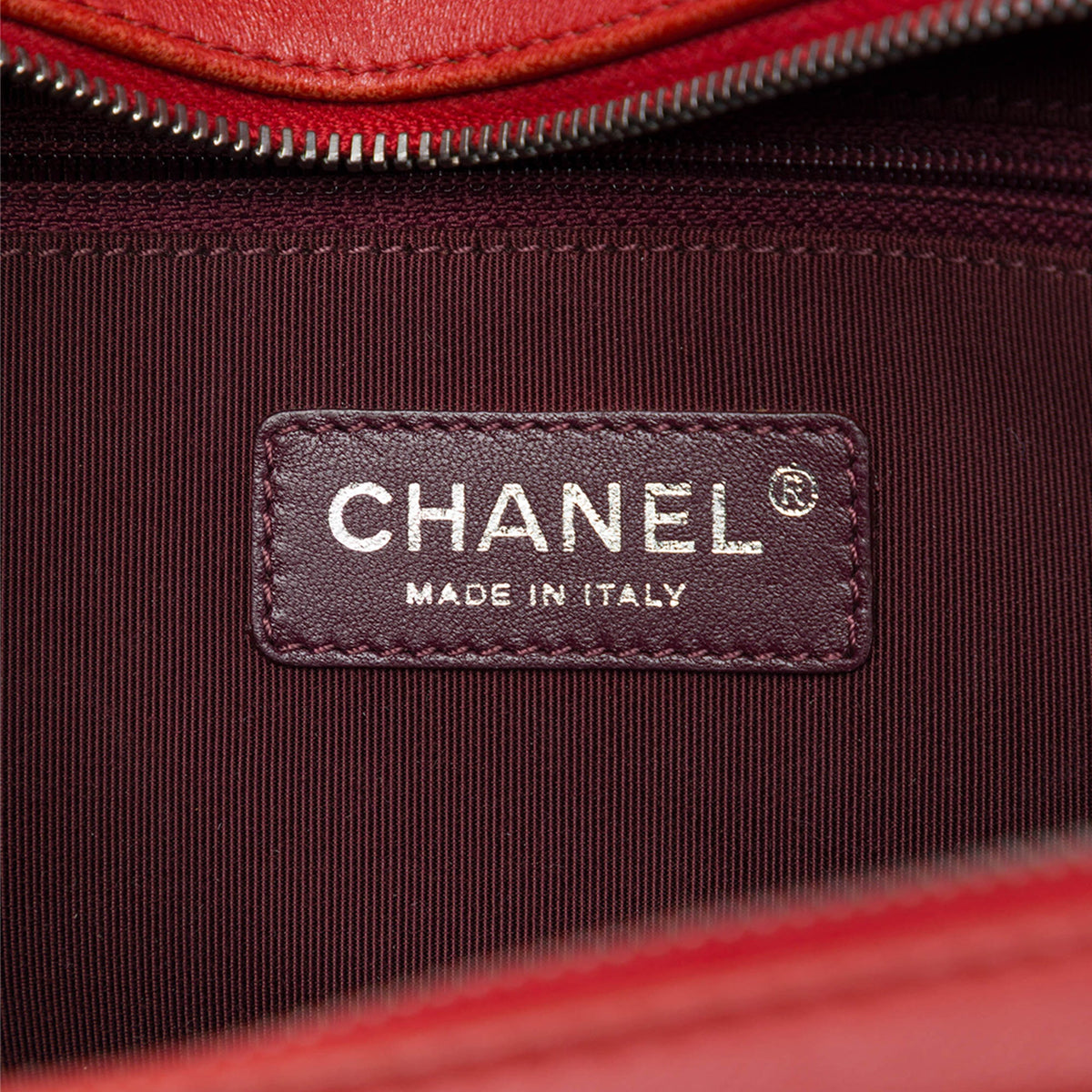 Chanel Small Quilted Lambskin Coco Boy Camera Bag — Red