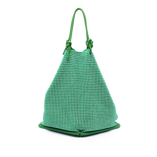 Bottega Veneta Nylon Crochet Folding Shopper Tote
