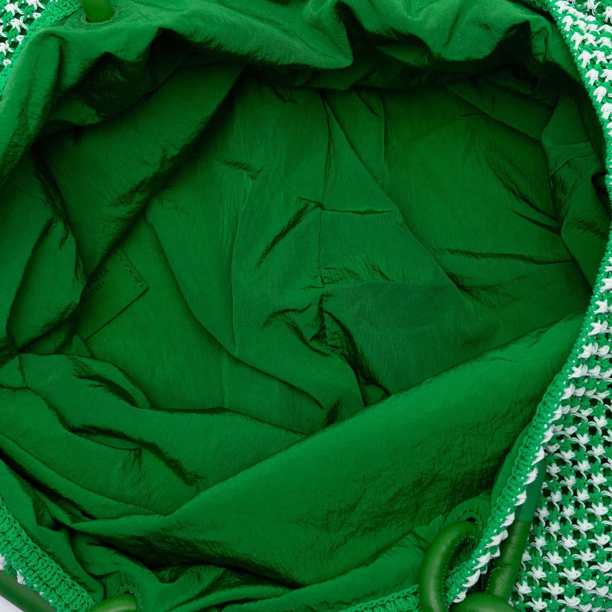 Bottega Veneta Nylon Crochet Folding Shopper Tote