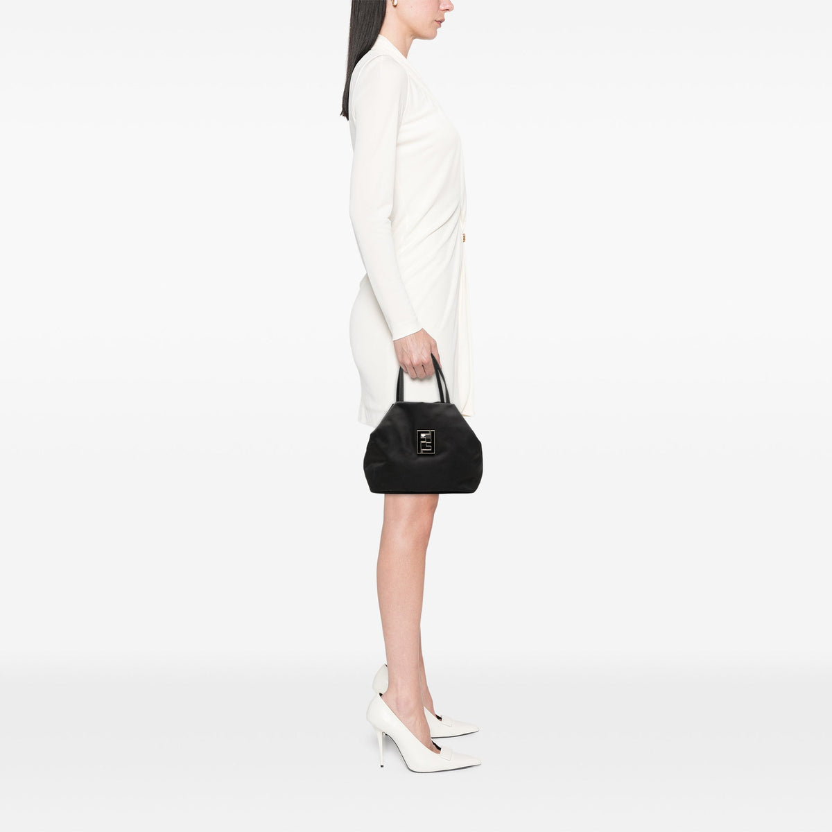 Fendi Nylon FF Handbag