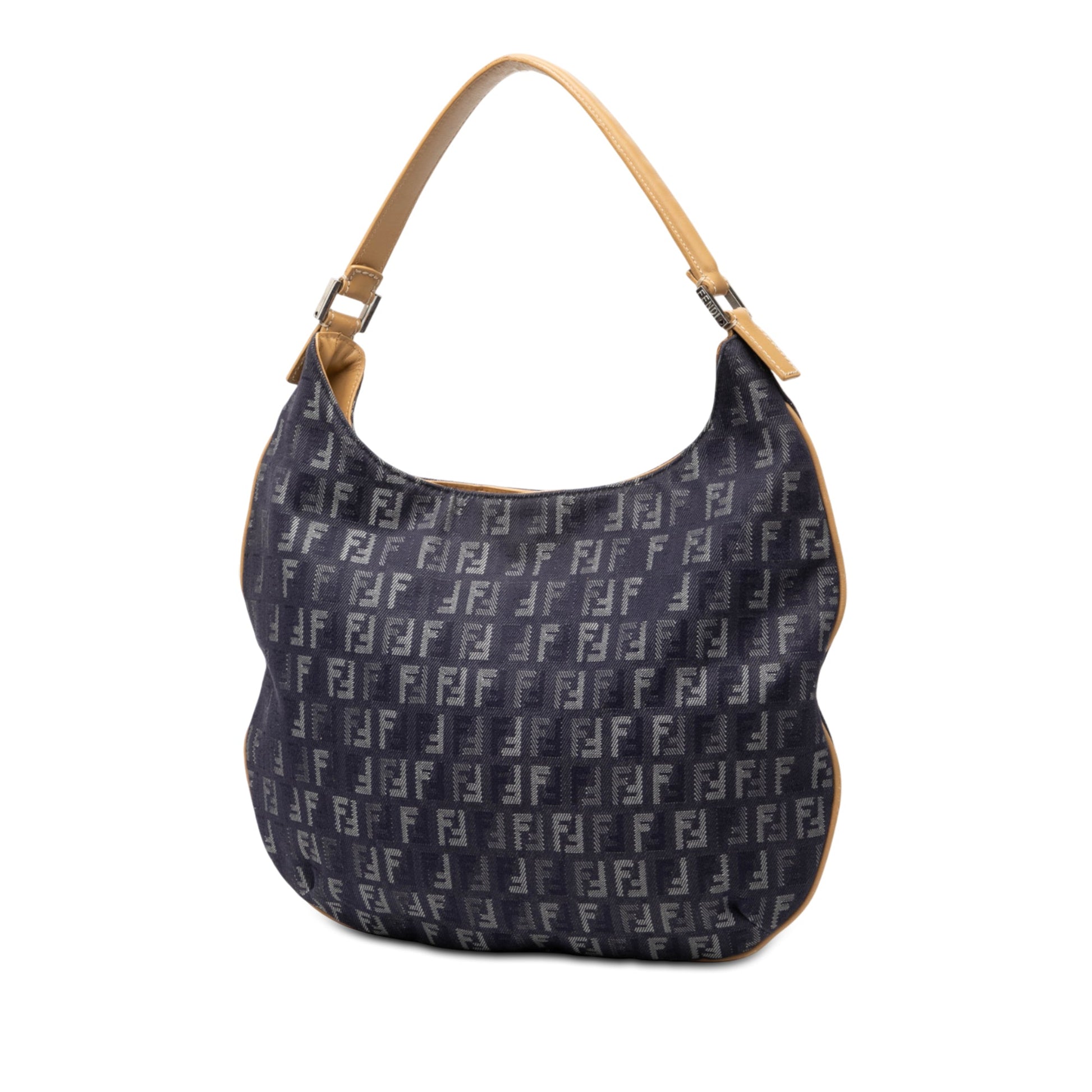 Fendi Zucchino Denim Hobo Bag