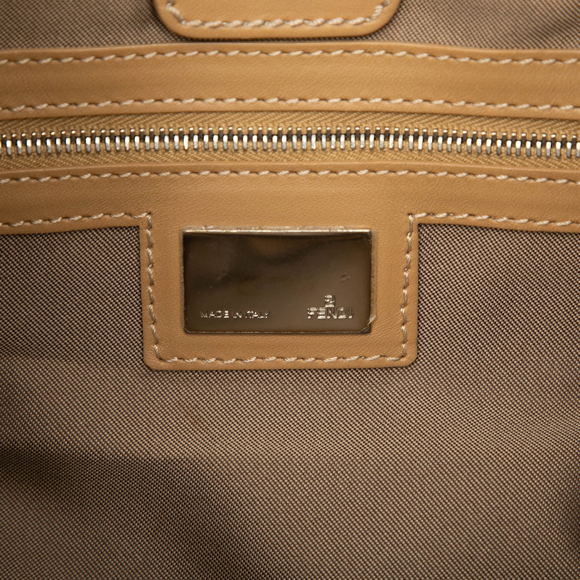 Fendi Zucchino Denim Hobo Bag