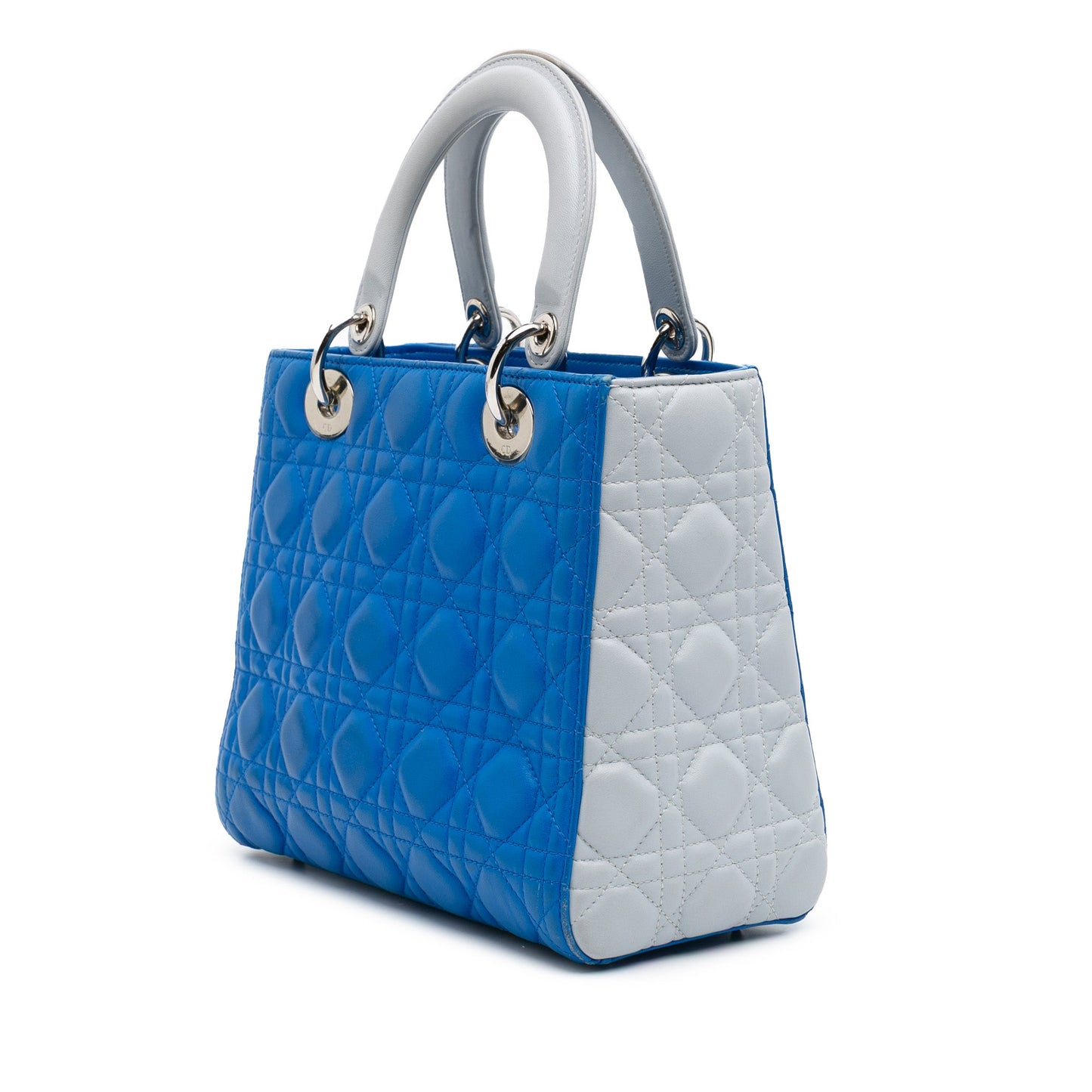 Dior Medium Bicolor Lambskin Cannage Lady Dior