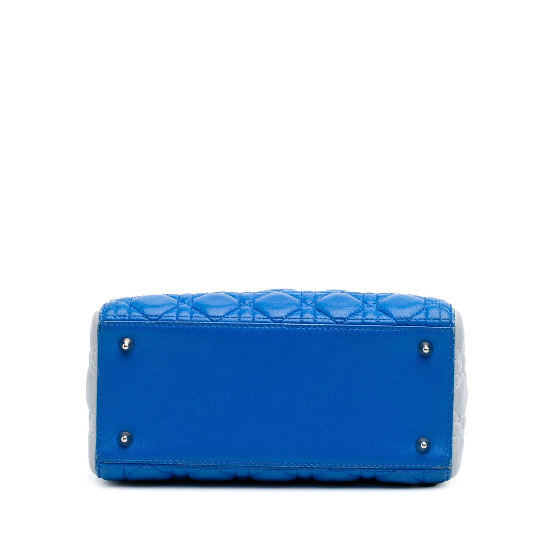 Dior Medium Bicolor Lambskin Cannage Lady Dior