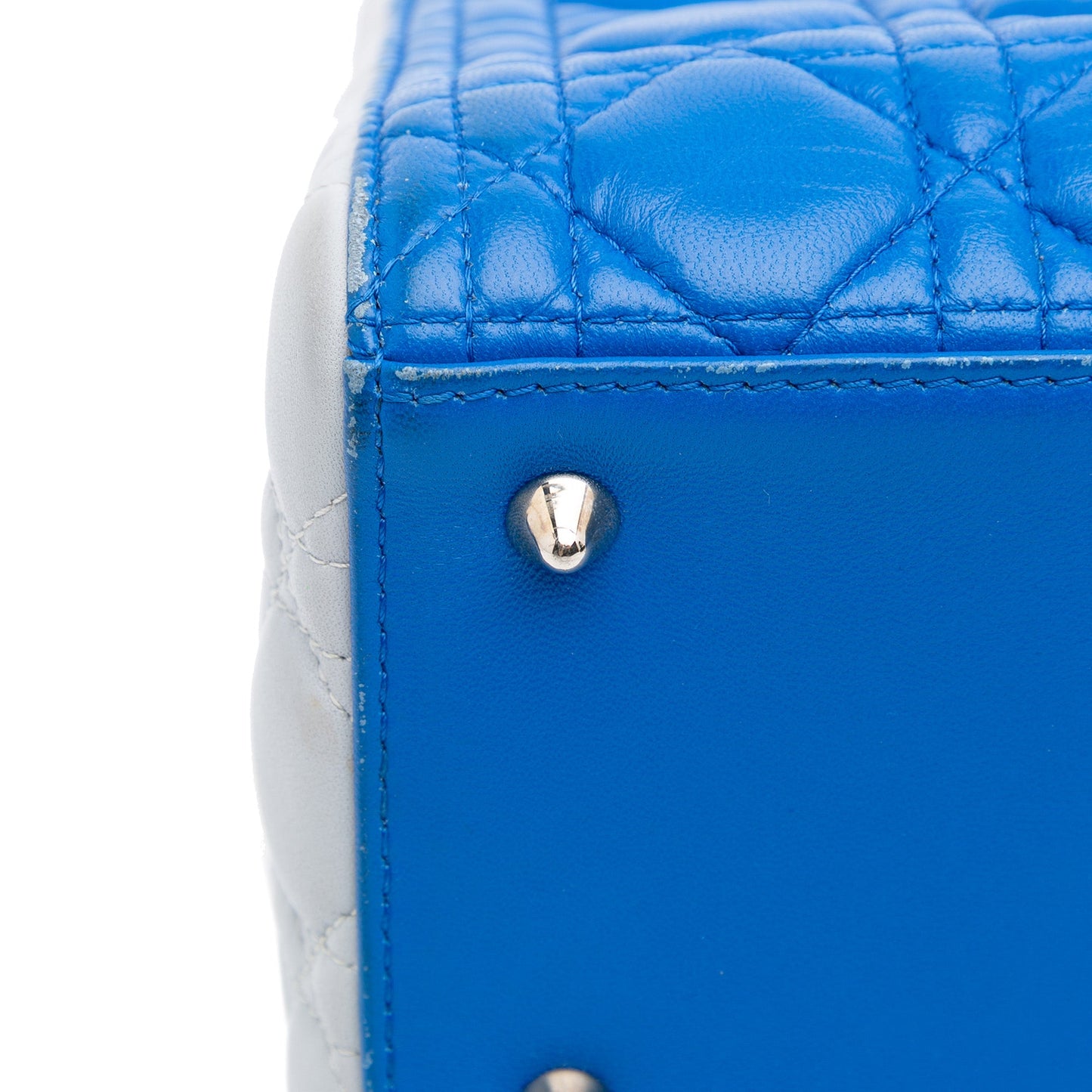 Dior Medium Bicolor Lambskin Cannage Lady Dior