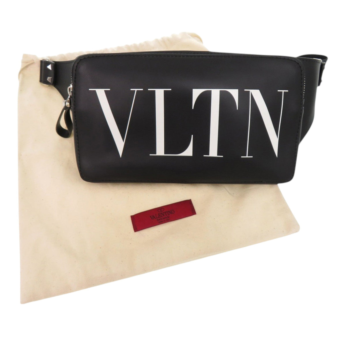 Valentino Leather VLTN Rockstud Belt Bag