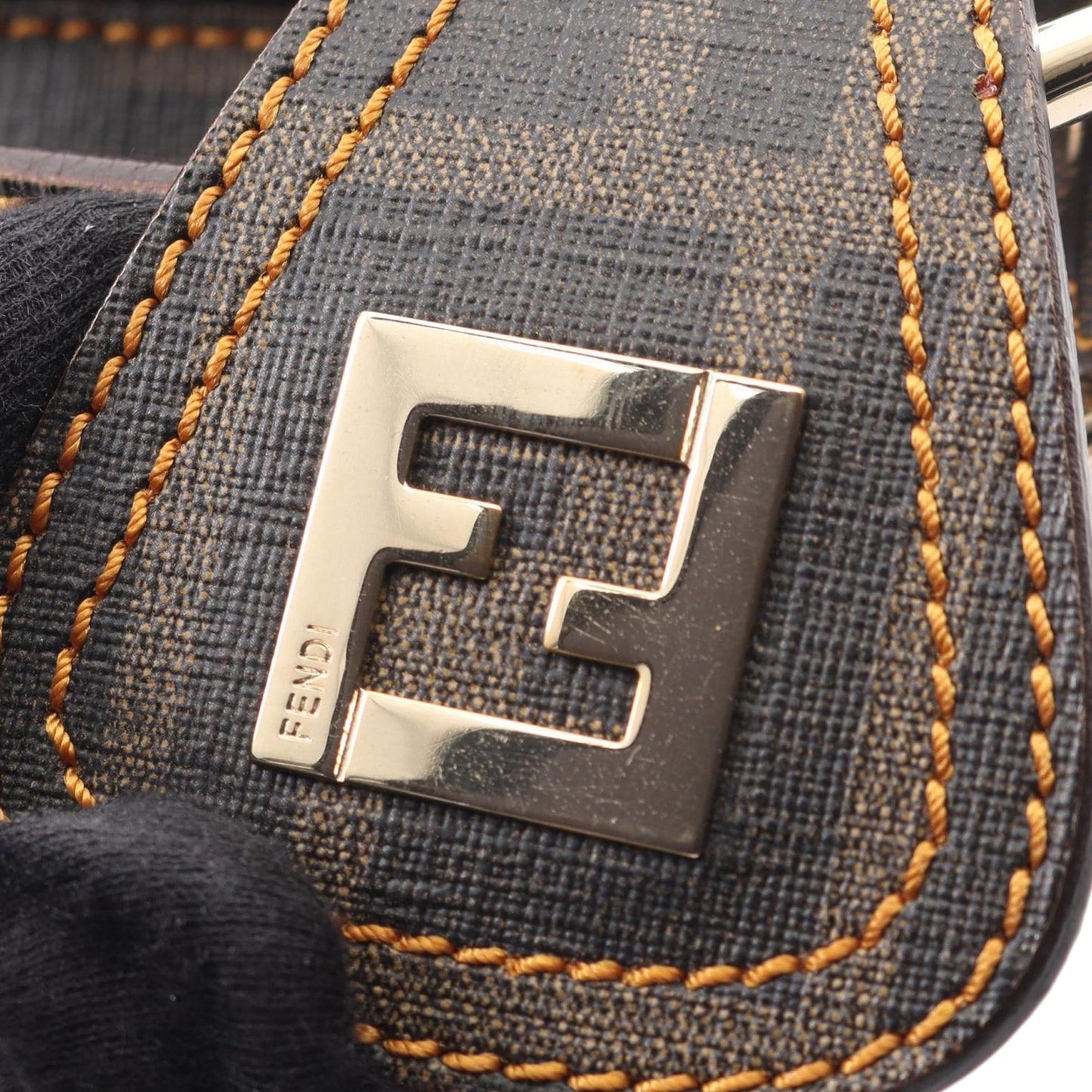 Fendi Zucchino and Zucca Shoulder Bag