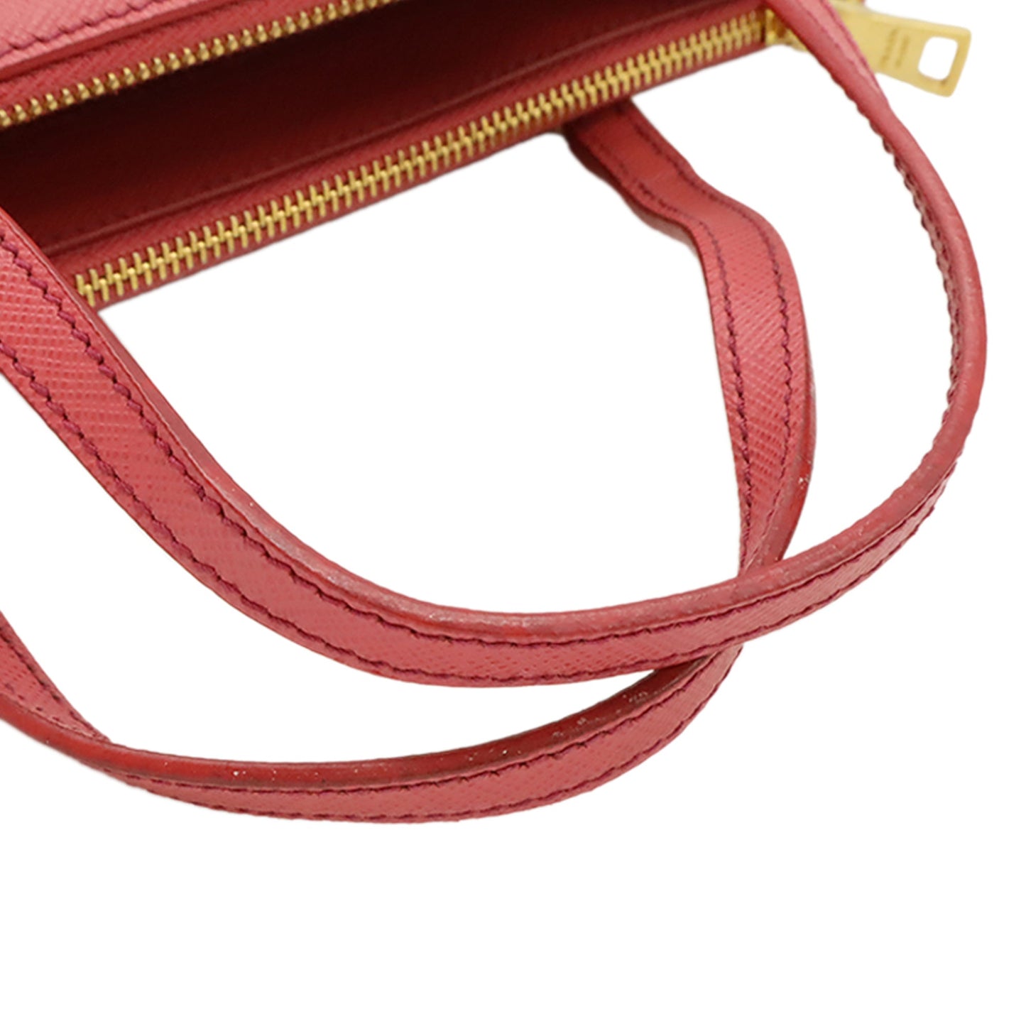 Prada Mini Saffiano Lux Galleria Double Zip Satchel
