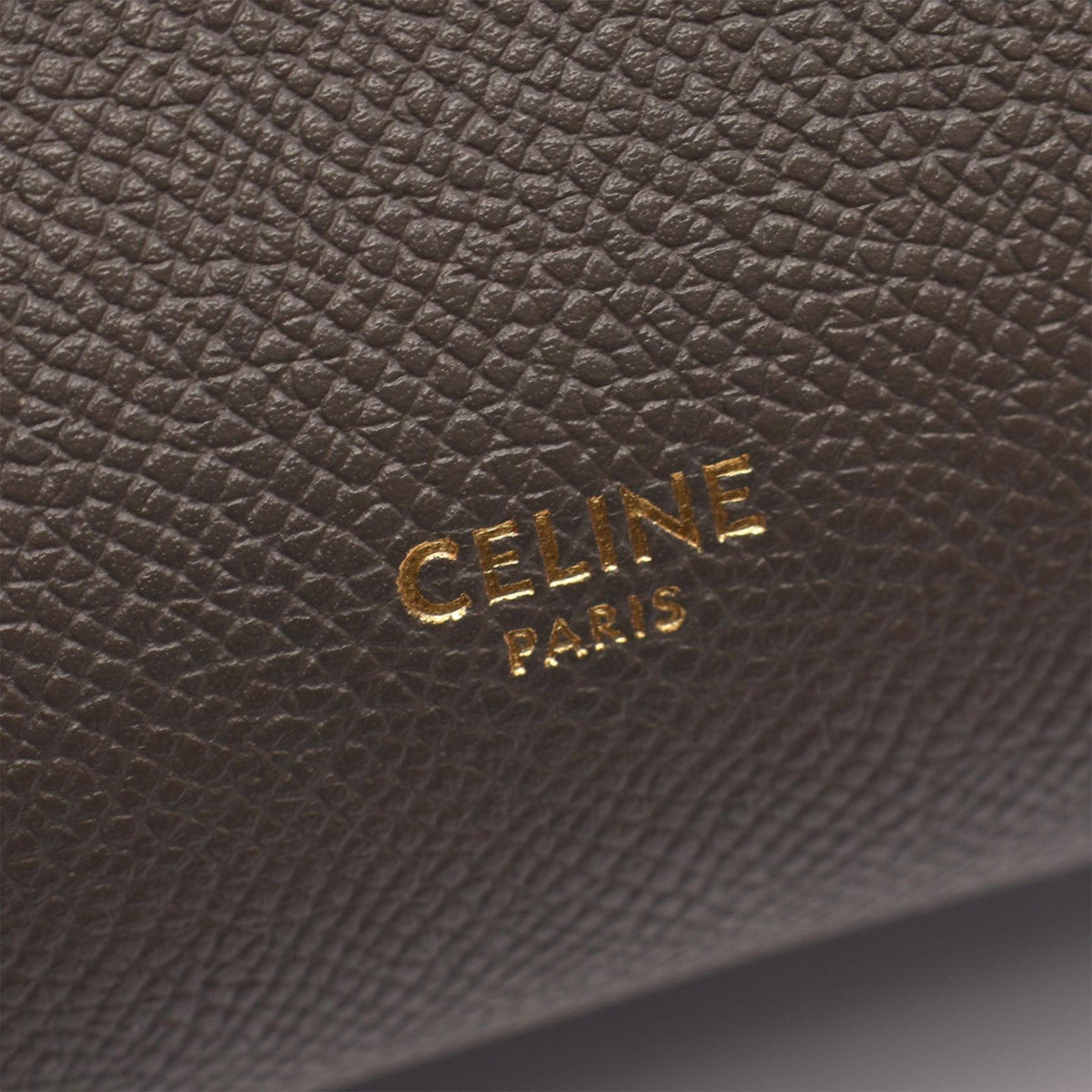 Celine Micro Grained Calfskin Belt Bag — Gray
