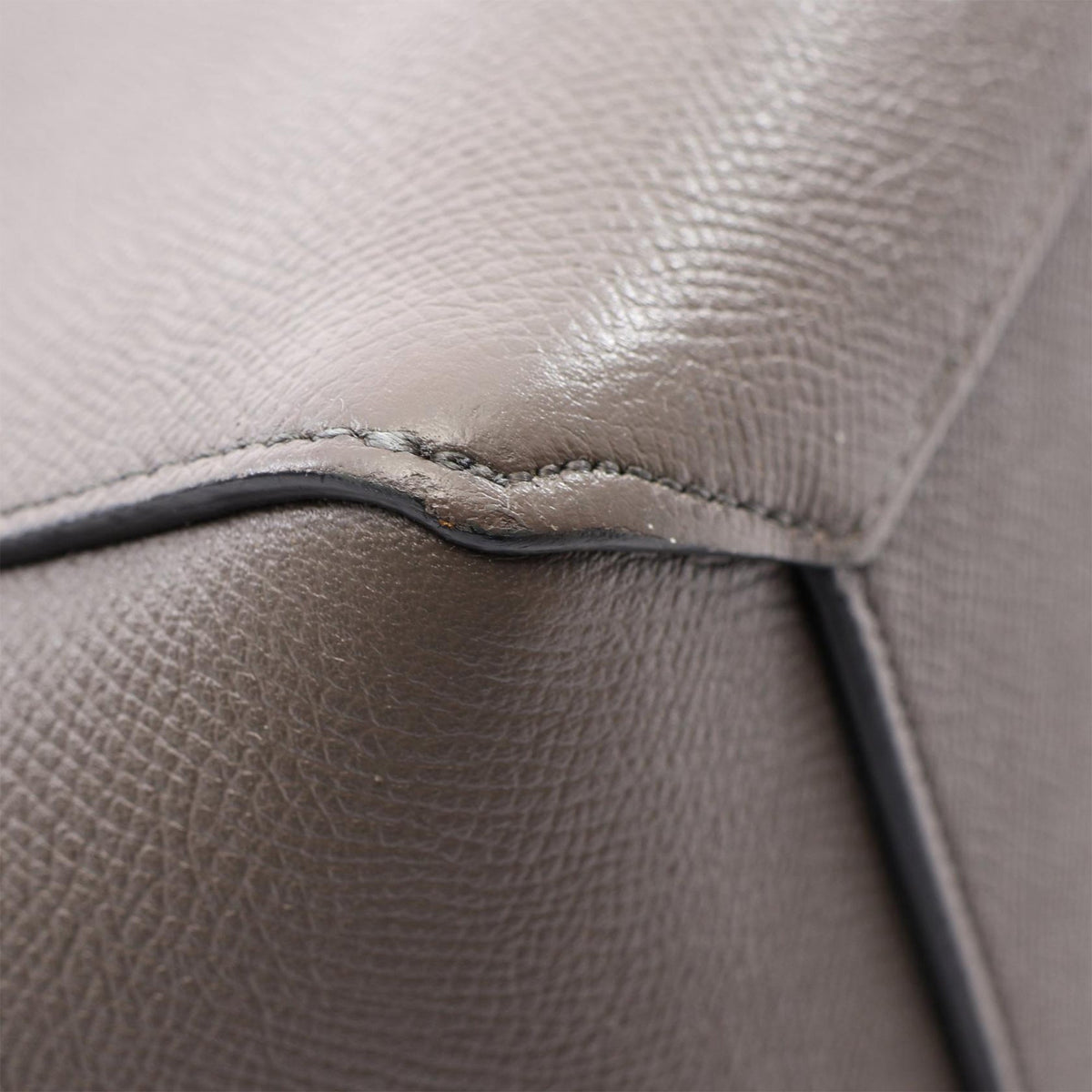 Celine Micro Grained Calfskin Belt Bag — Gray