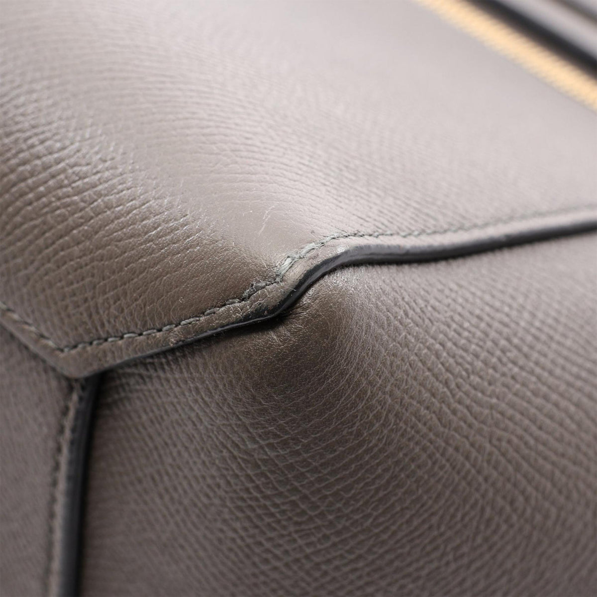 Celine Micro Grained Calfskin Belt Bag — Gray