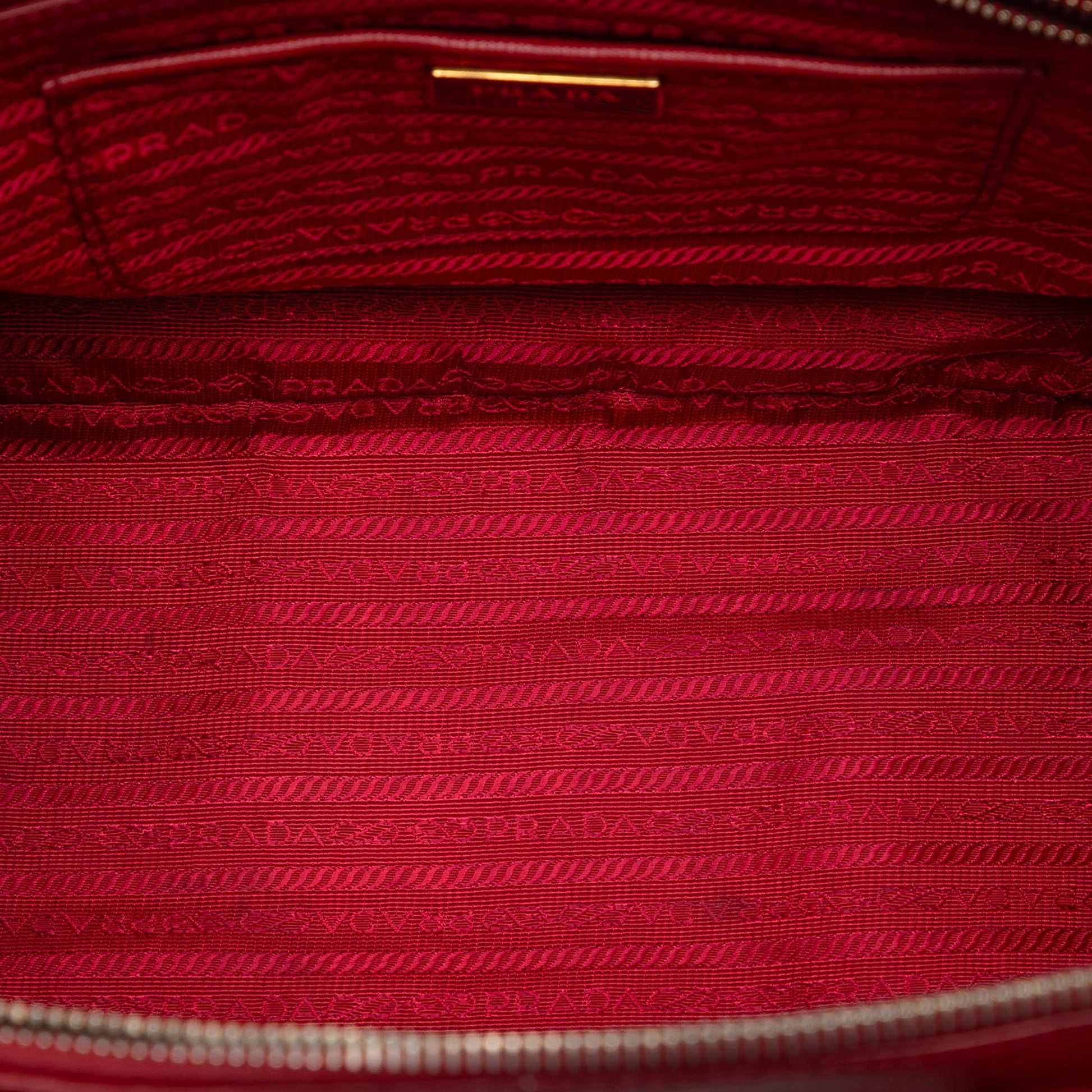 Prada Large Saffiano Lux Galleria Double Zip Satchel