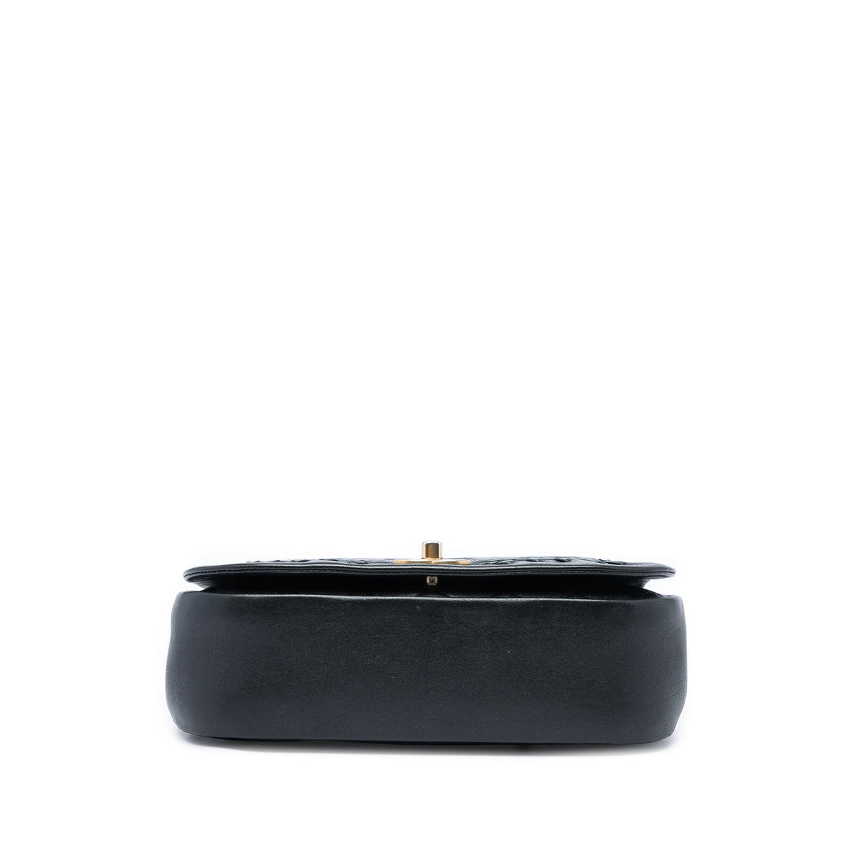 Chanel Small CC Quilted Bicolor Lambskin Braided Saddle Flap