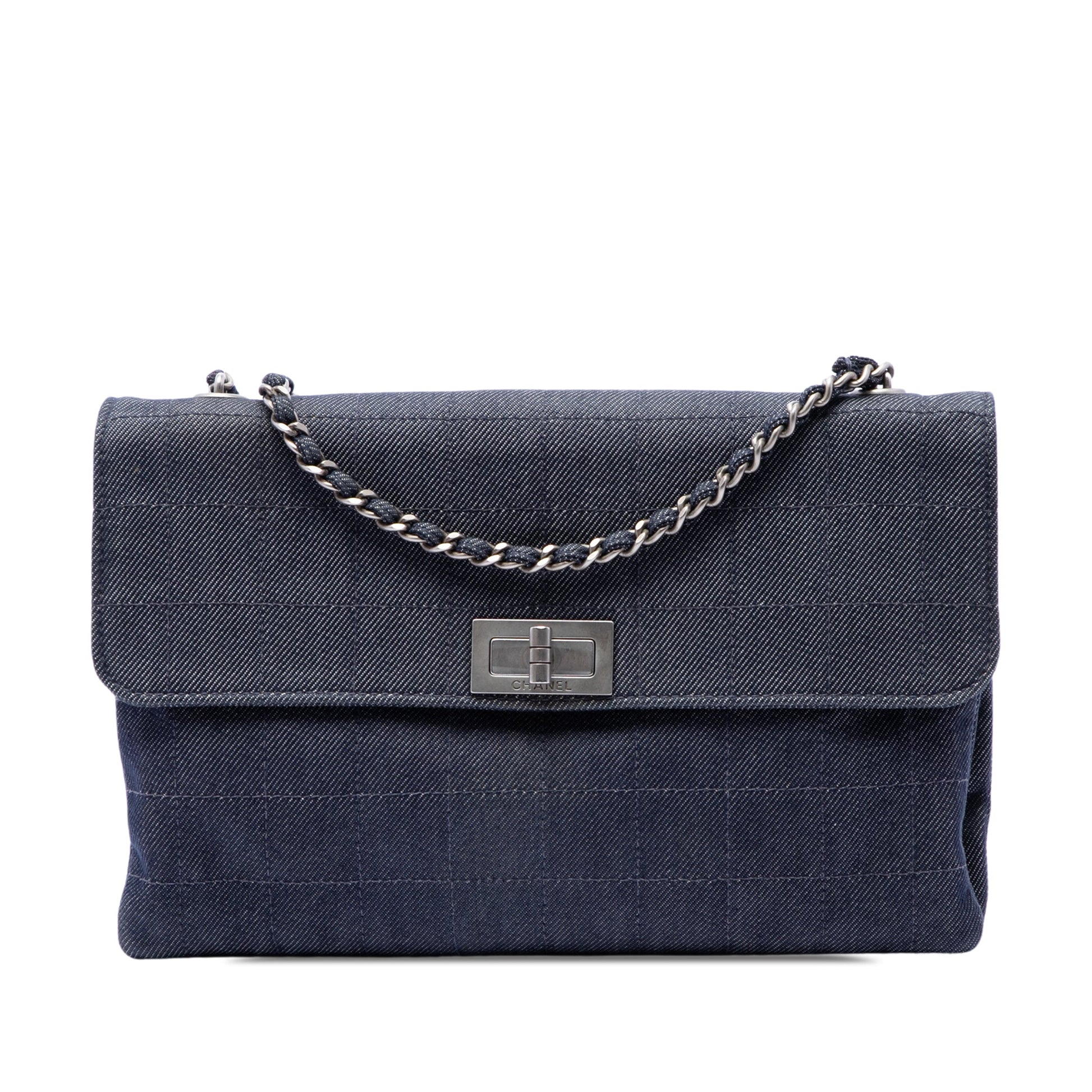 Chanel Chocolate Bar Denim Reissue 2.55 Flap
