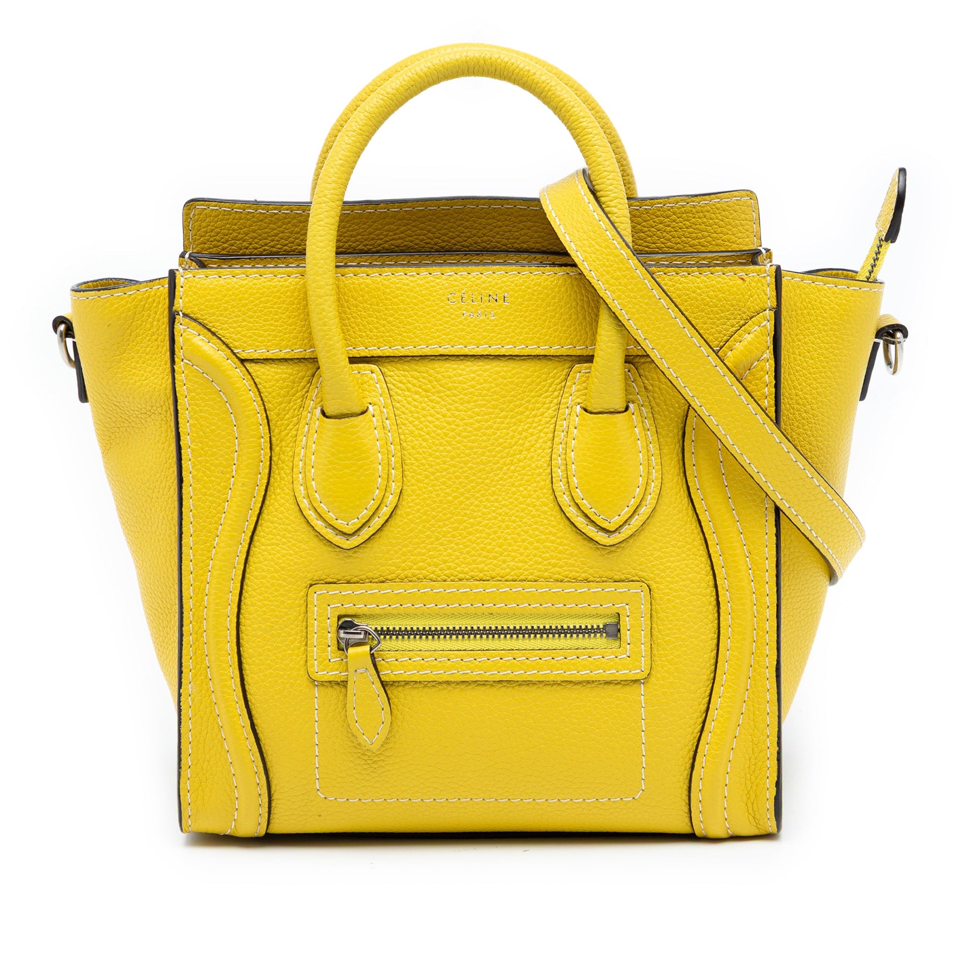 Celine Nano Grained Calfskin Luggage Tote
