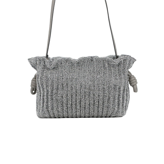 LOEWE Mini Metallic Lurex Flamenco Knot Crossbody