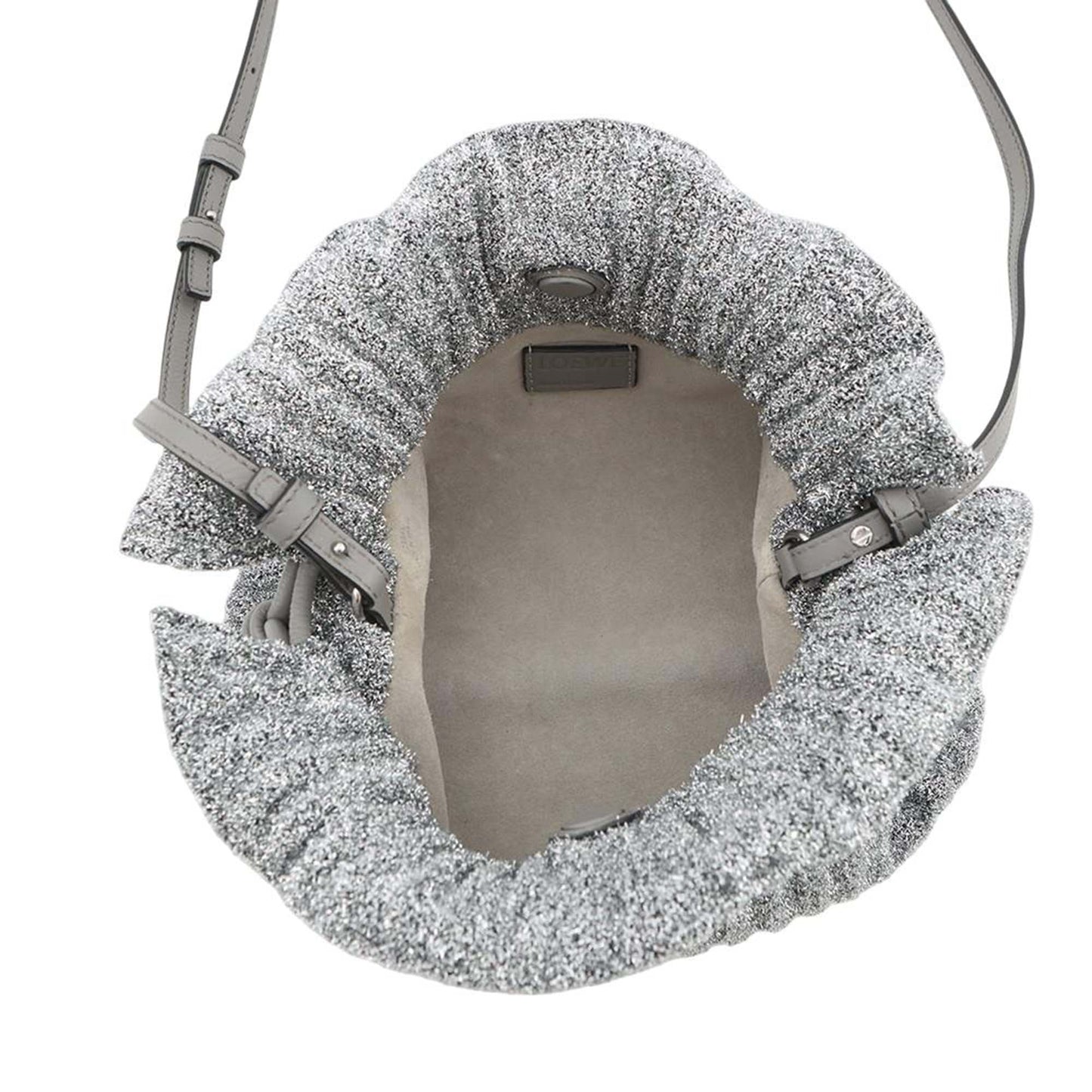 LOEWE Mini Metallic Lurex Flamenco Knot Crossbody