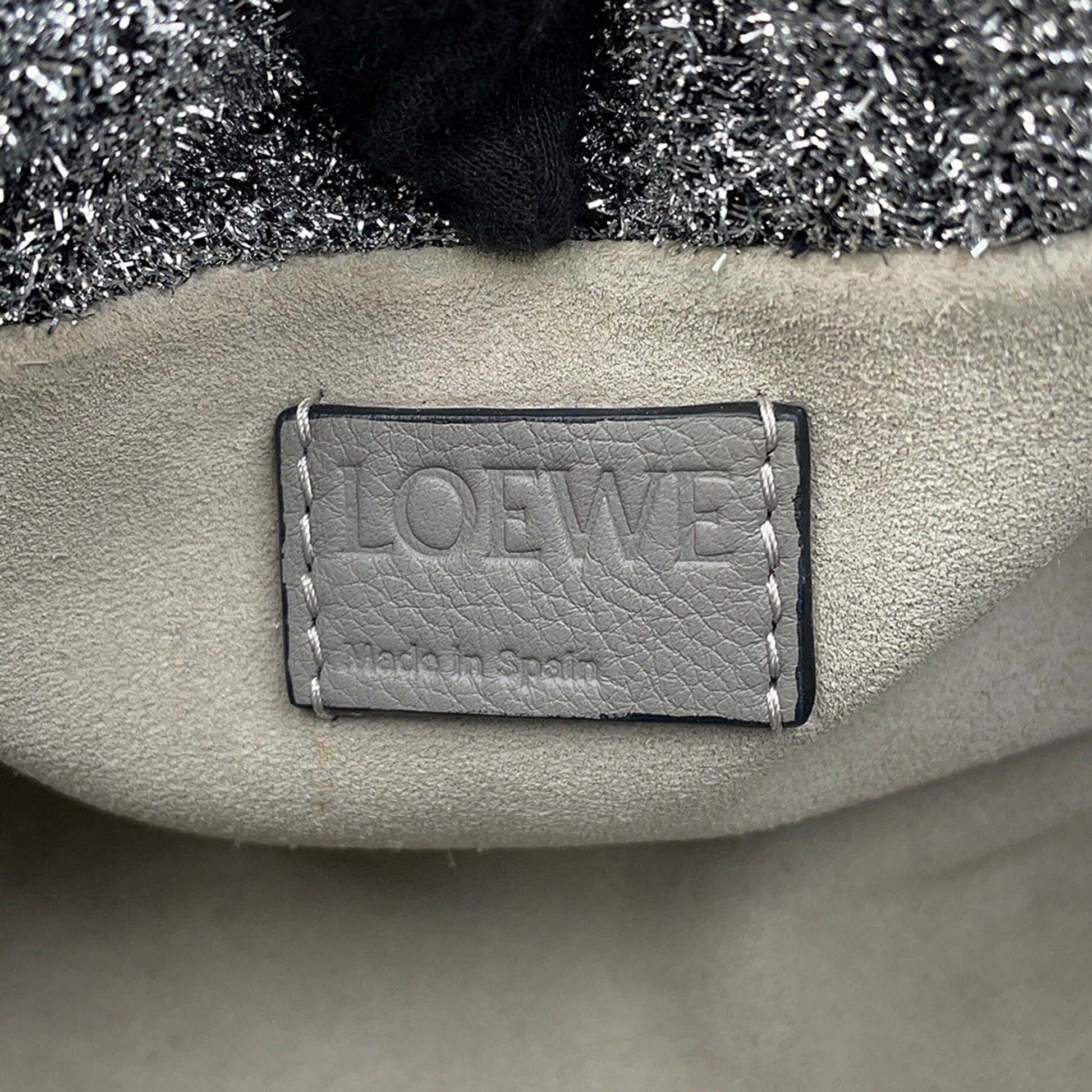 LOEWE Mini Metallic Lurex Flamenco Knot Crossbody