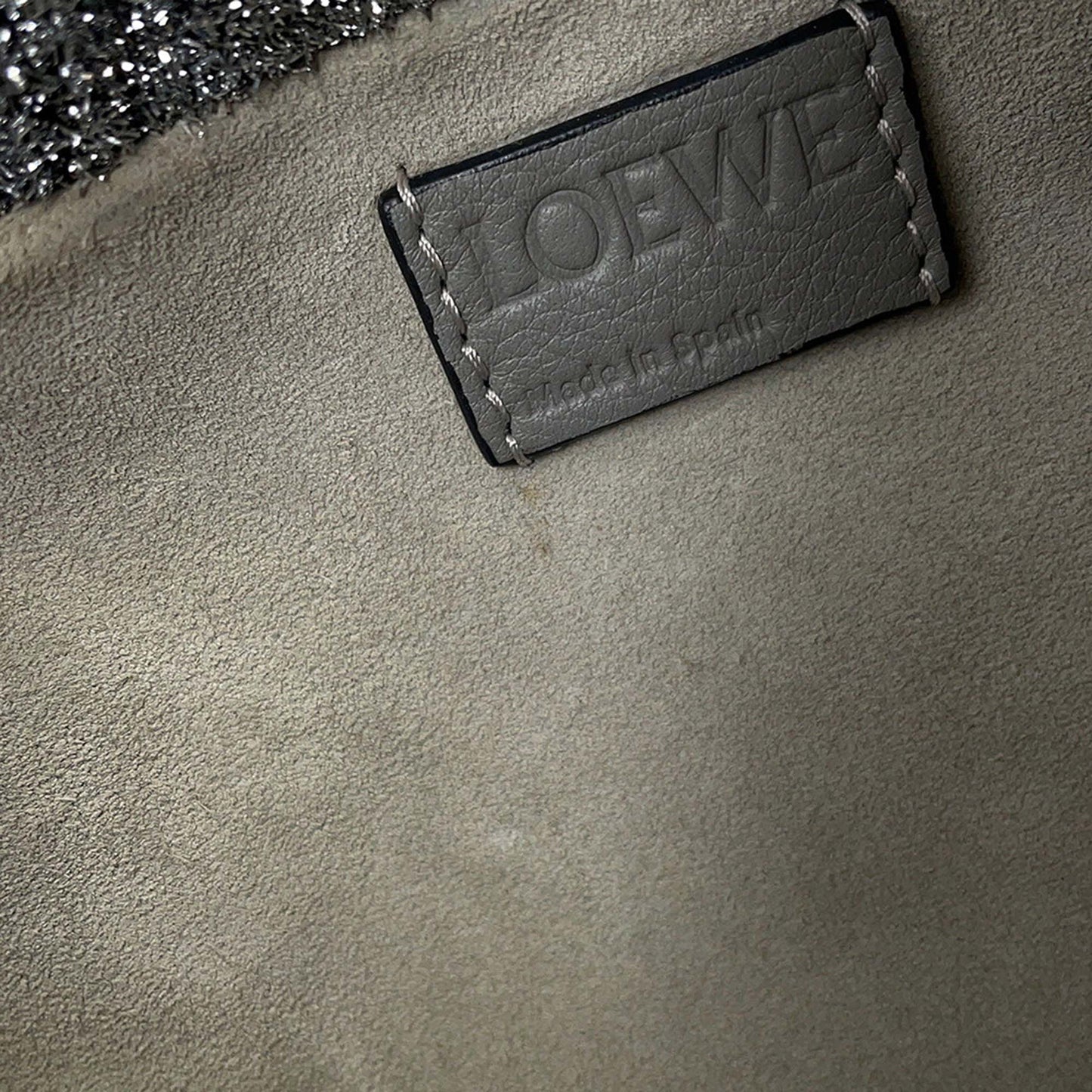 LOEWE Mini Metallic Lurex Flamenco Knot Crossbody