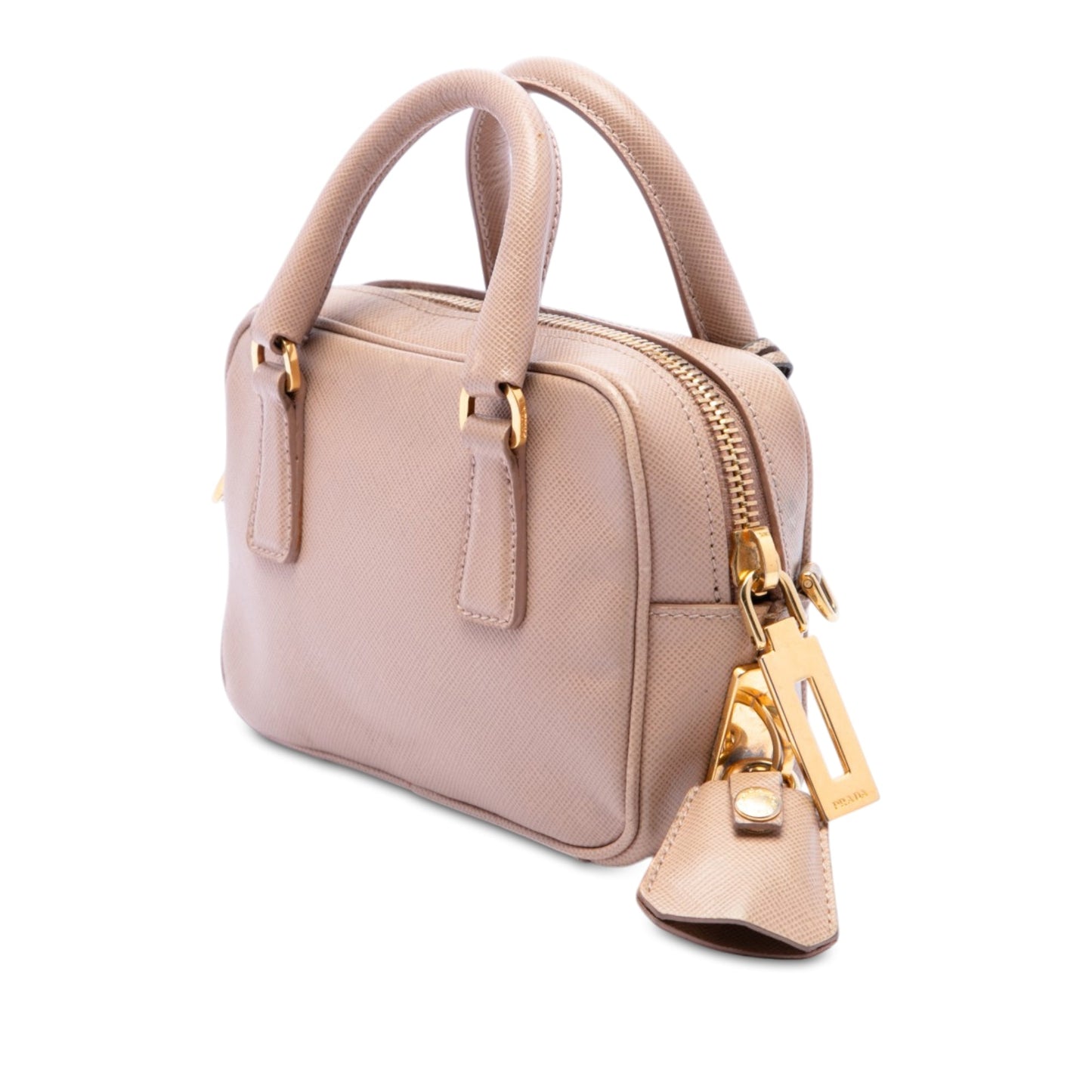 Prada Mini Saffiano Lux Bauletto Bag