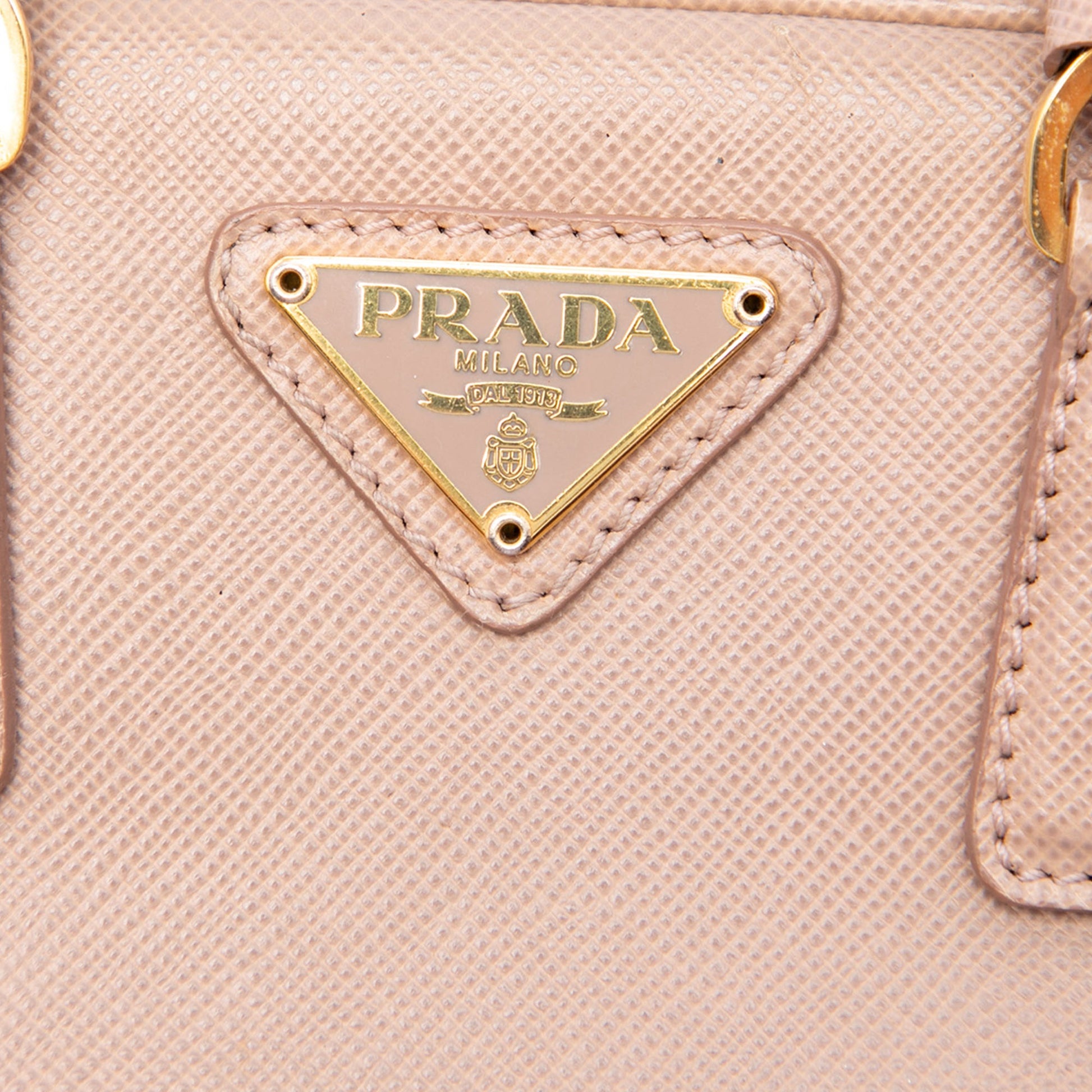 Prada Mini Saffiano Lux Bauletto Bag