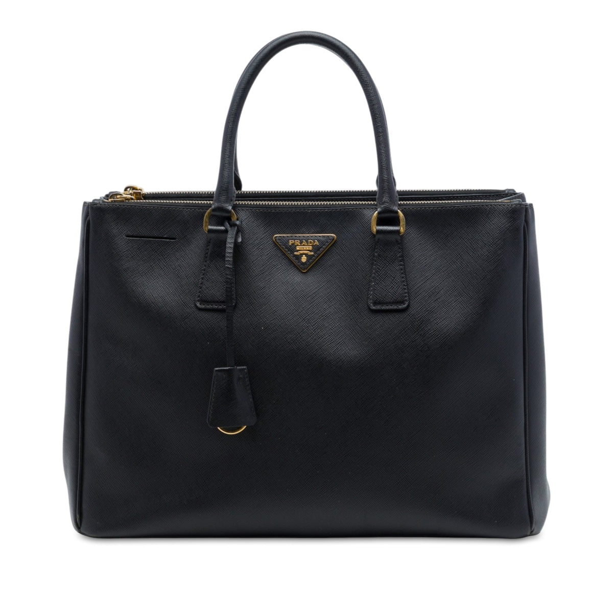 Prada Medium Saffiano Lux Galleria Double Zip Satchel