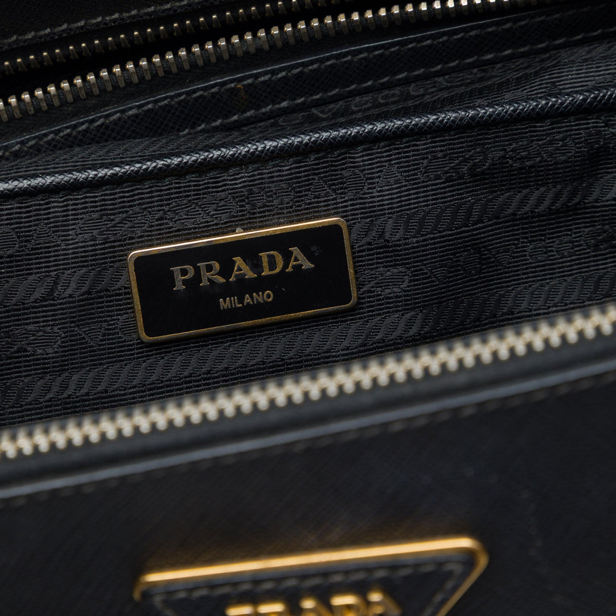 Prada Medium Saffiano Lux Galleria Double Zip Satchel