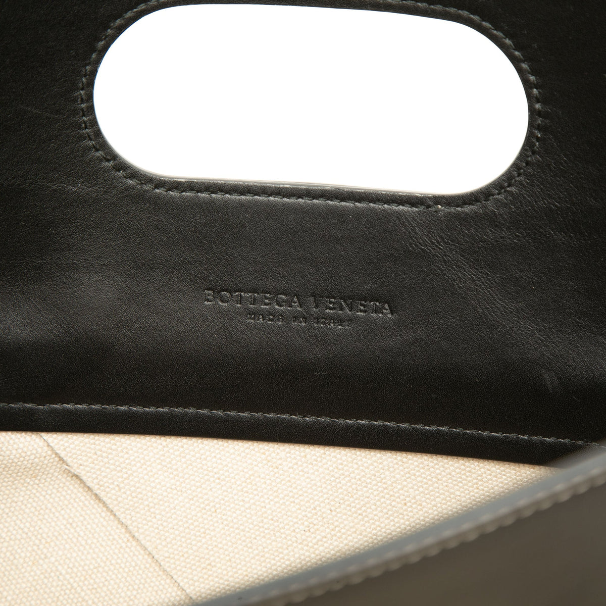 Bottega Veneta Medium Canvas Maxi Intrecciato Slip Tote — Beige