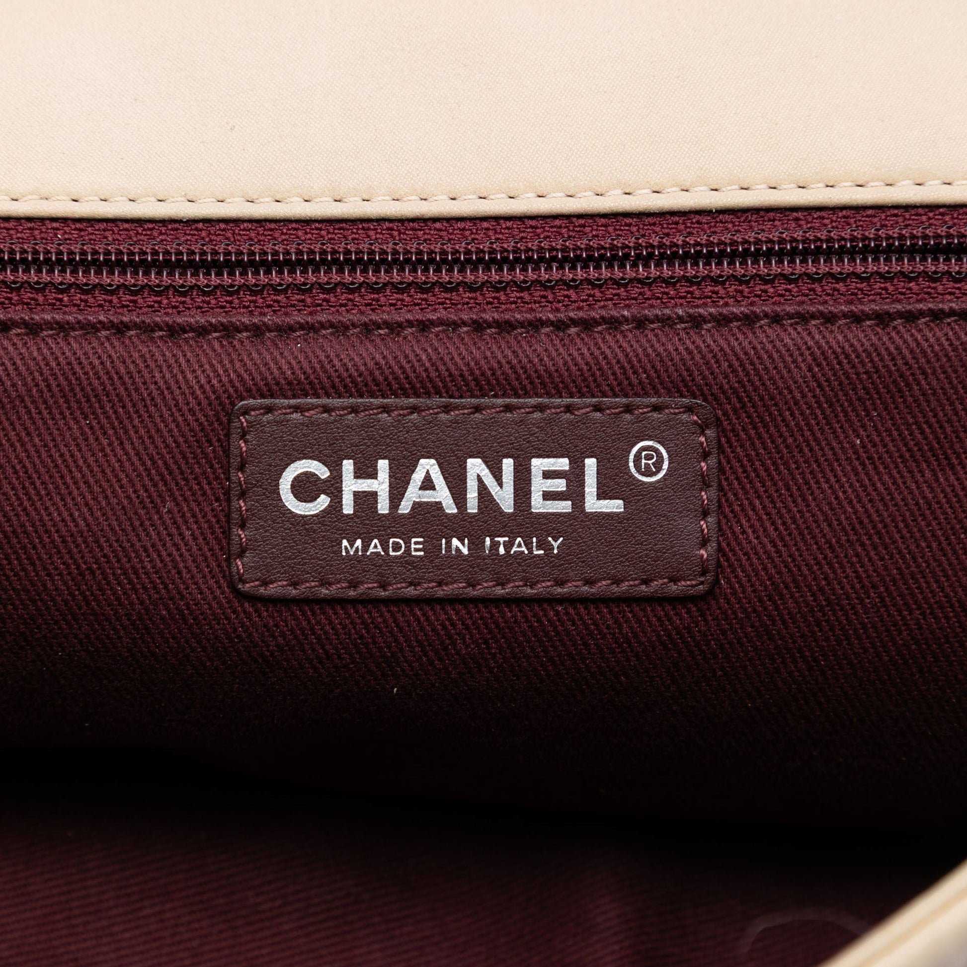 Medium Iridescent Calfskin In The Mix Flap