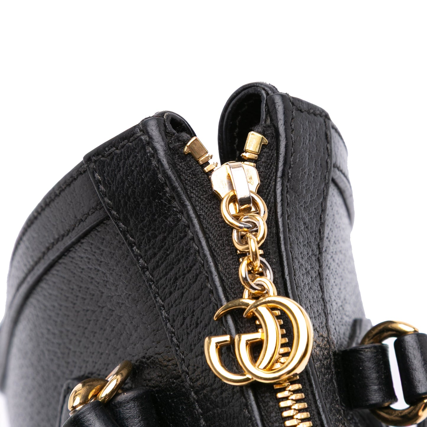 Gucci Small Leather Web Ophidia Satchel