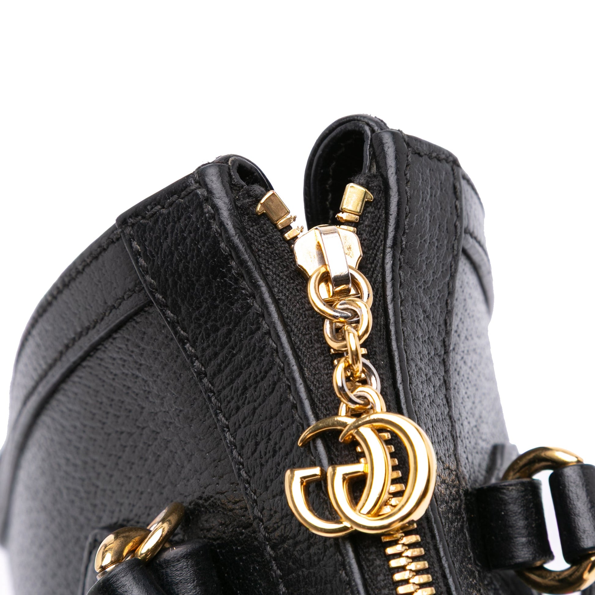 Gucci Small Leather Web Ophidia Satchel