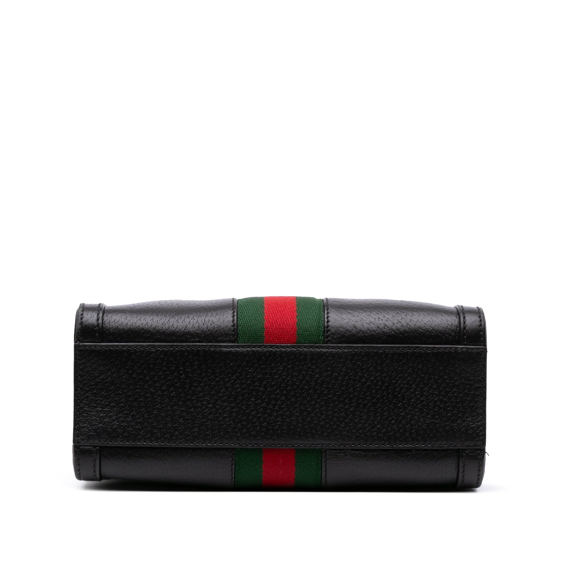 Gucci Small Leather Web Ophidia Satchel