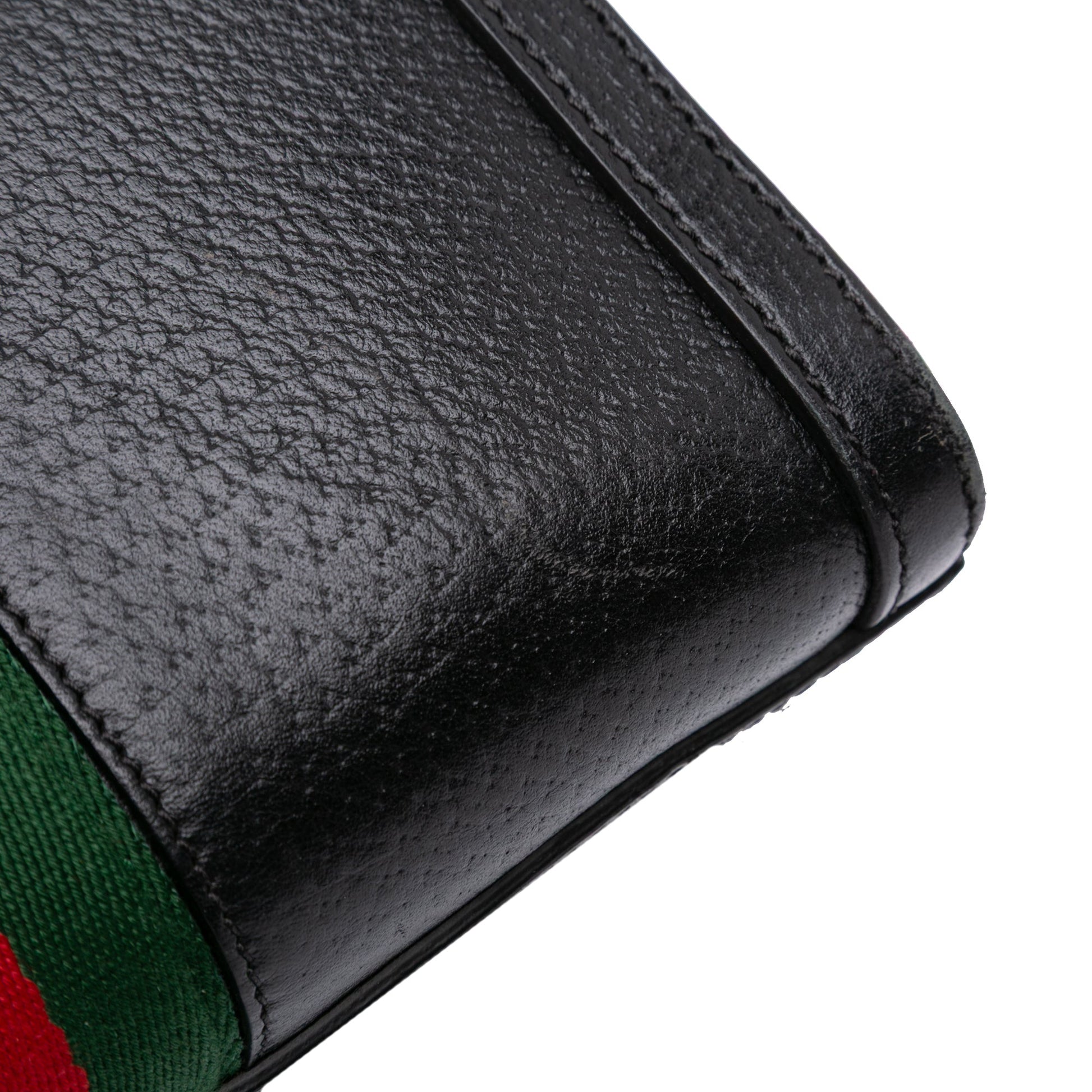Gucci Small Leather Web Ophidia Satchel