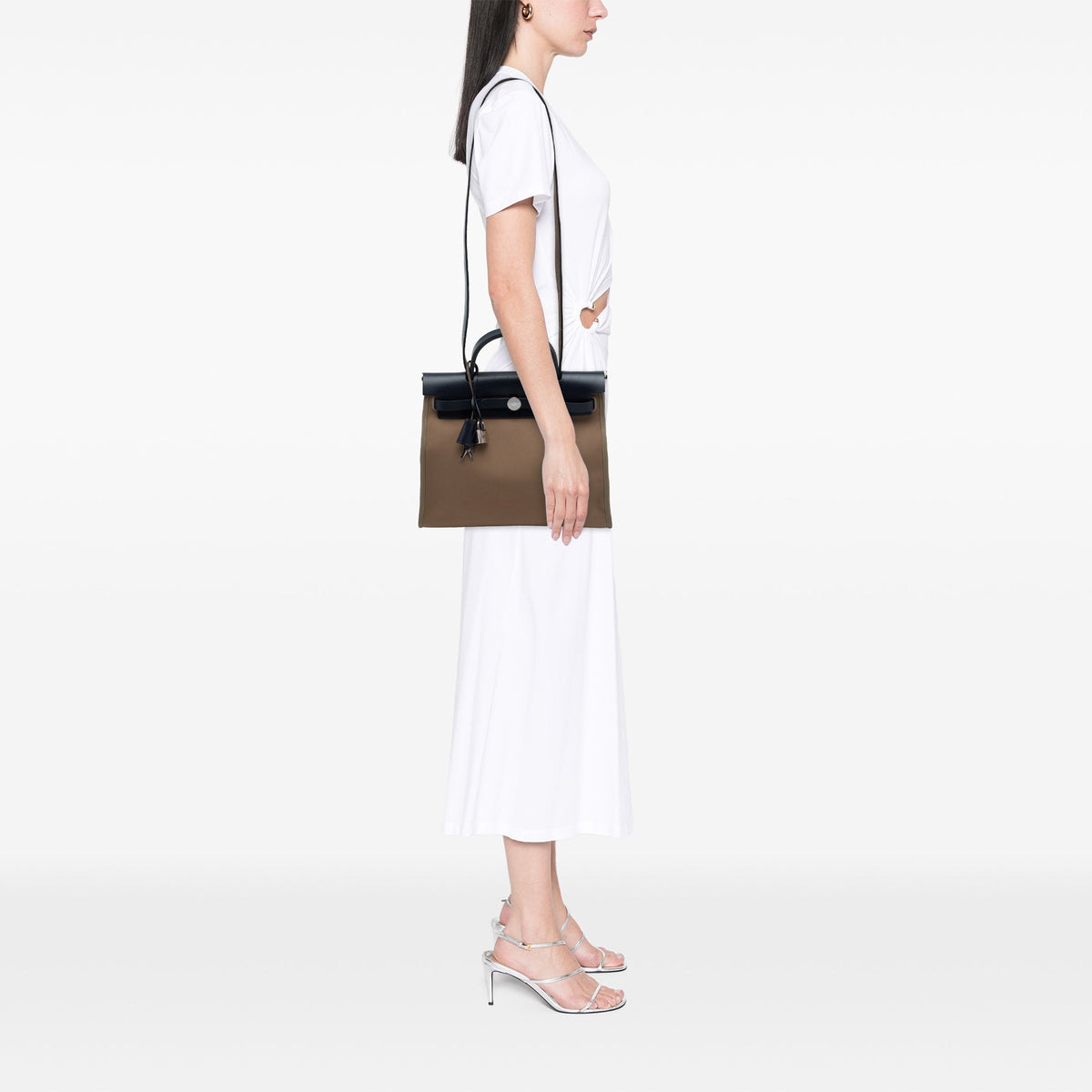 Hermès Toile Herbag Zip 31 — Brown