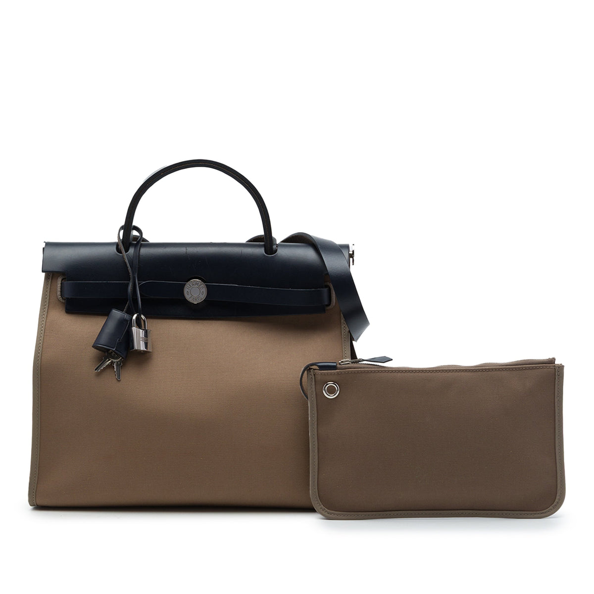 Hermès Toile Herbag Zip 31 — Brown