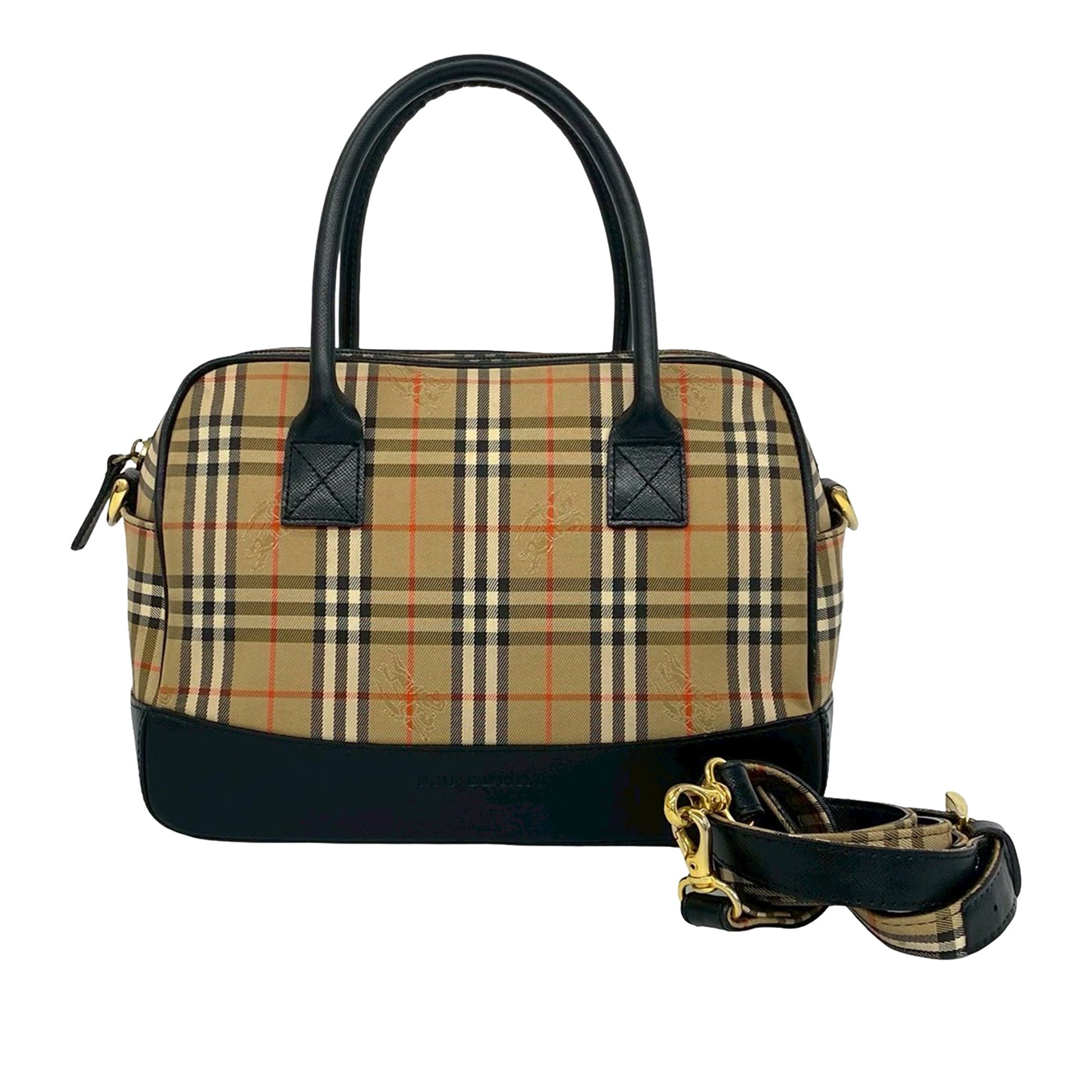 Burberry Haymarket Check Satchel