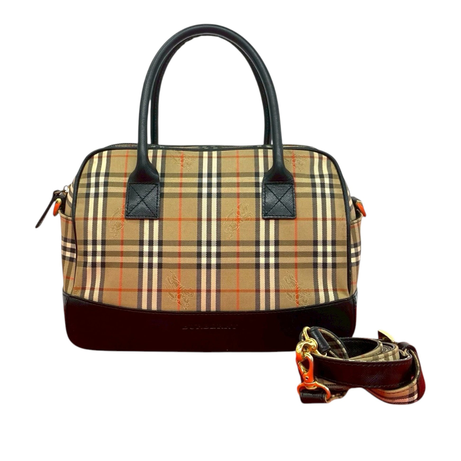 Burberry Haymarket Check Satchel