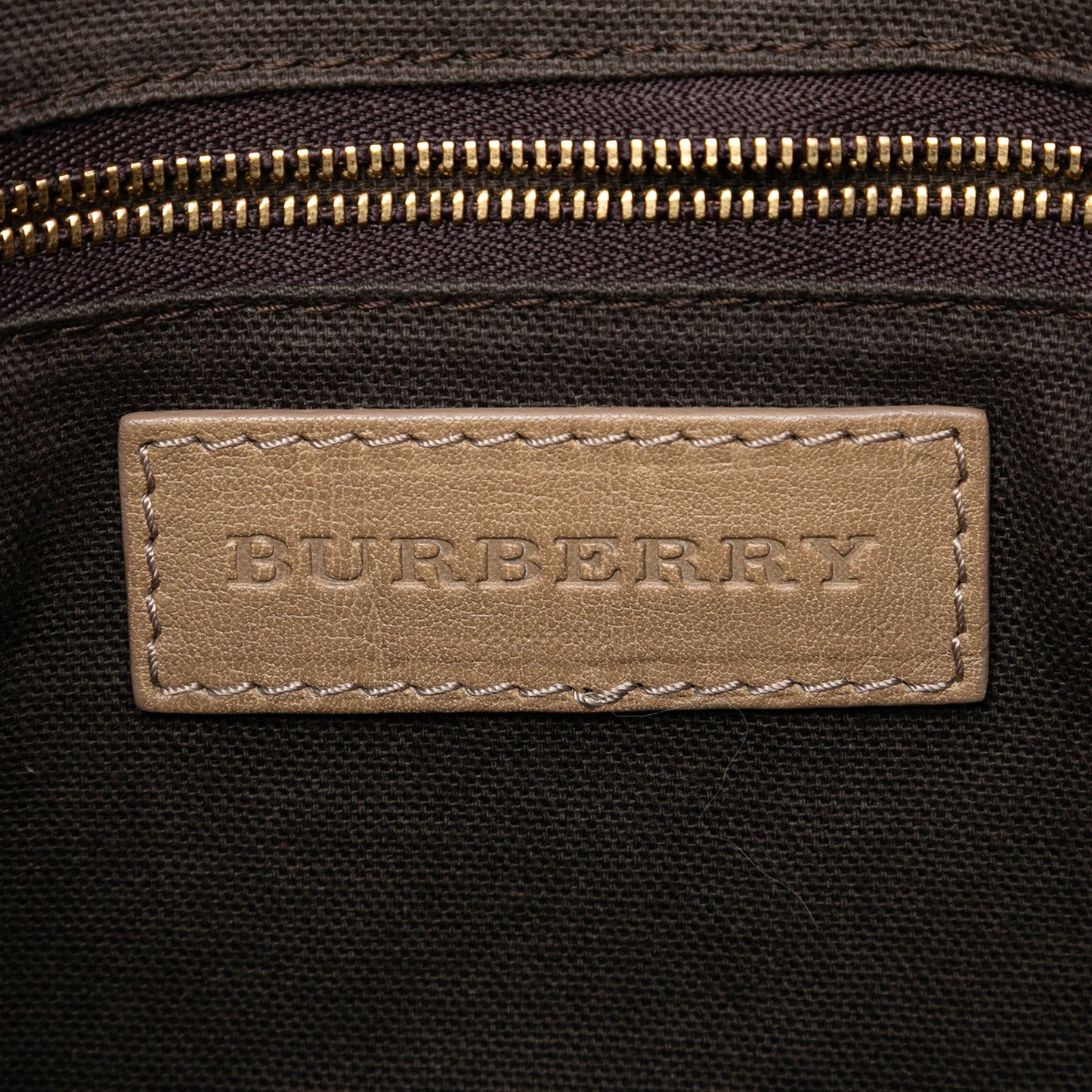 Burberry Smoke Check Coated Canvas Bartow Hobo