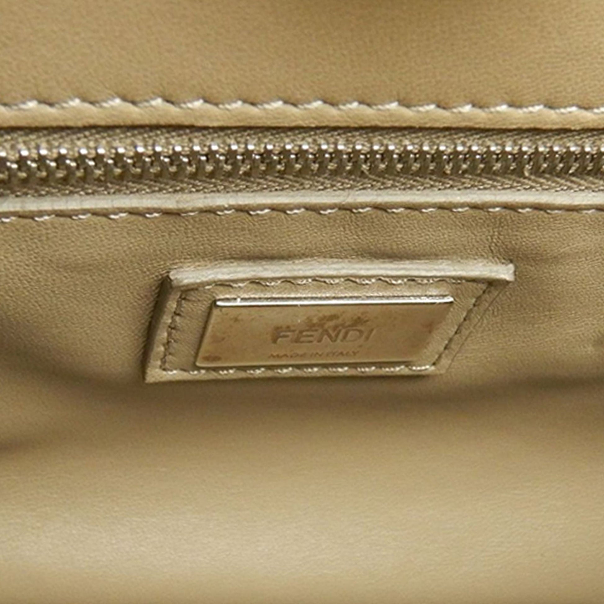 Fendi Mini Leather Selleria Peekaboo Iconic Satchel