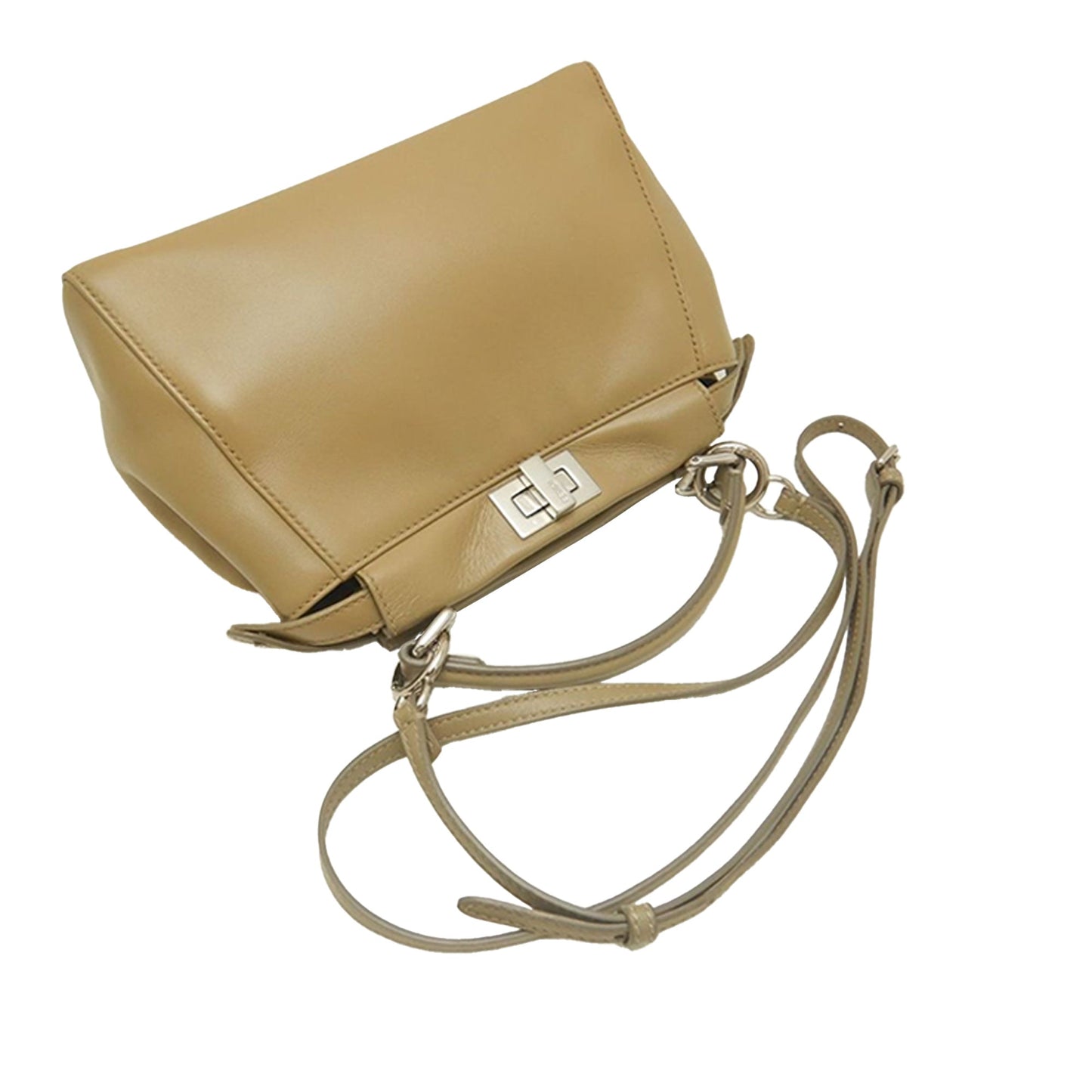 Fendi Mini Leather Selleria Peekaboo Iconic Satchel