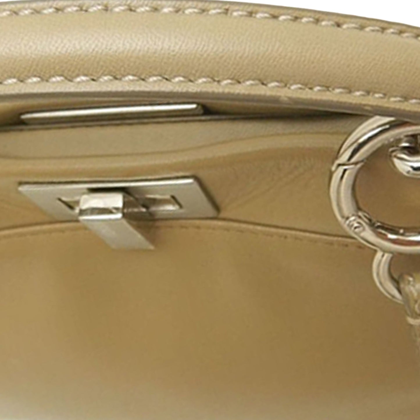 Fendi Mini Leather Selleria Peekaboo Iconic Satchel