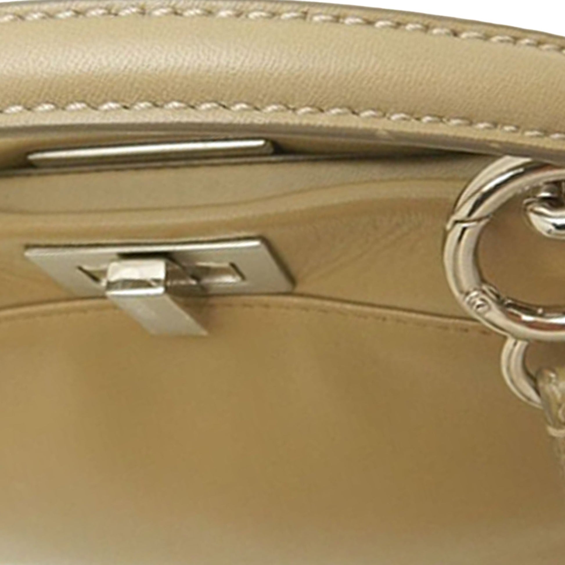 Fendi Mini Leather Selleria Peekaboo Iconic Satchel
