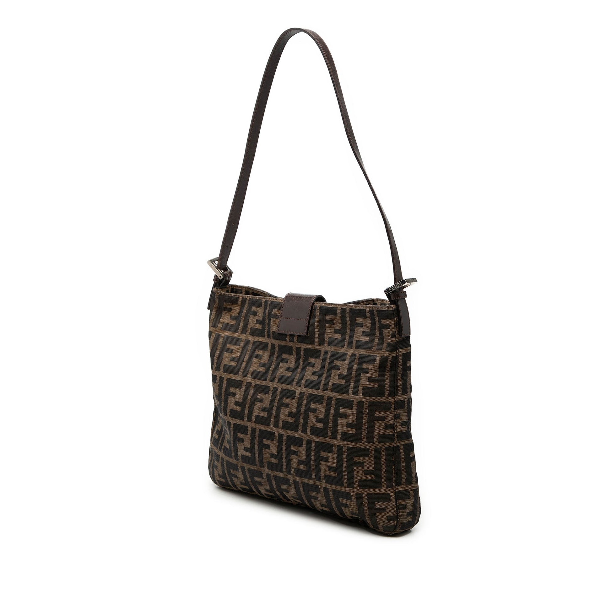 Fendi Zucca Canvas Shoulder Bag