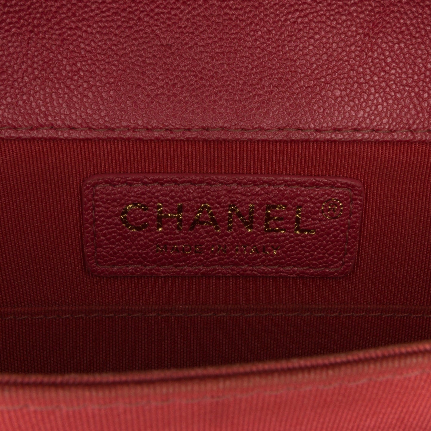 Chanel Quilted Caviar North South Boy Flap