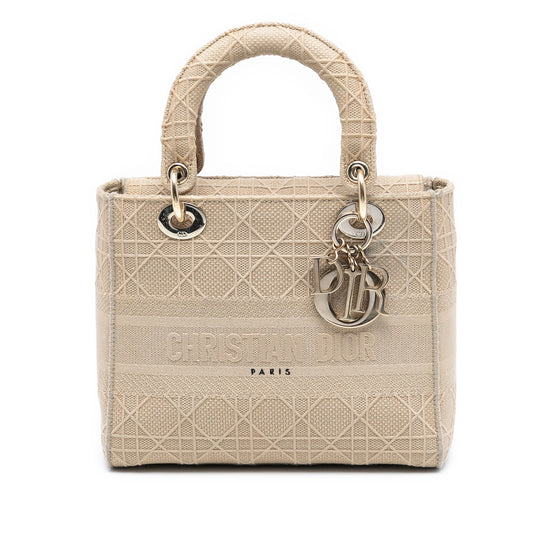 Dior Medium Canvas Cannage Lady D Lite