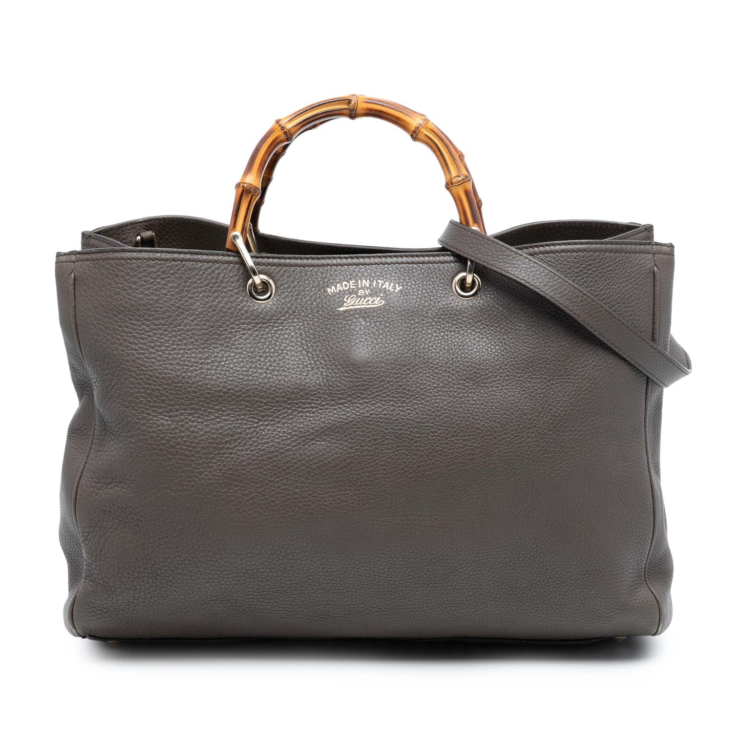 Gucci Large Calfskin Bamboo Shopper Satchel